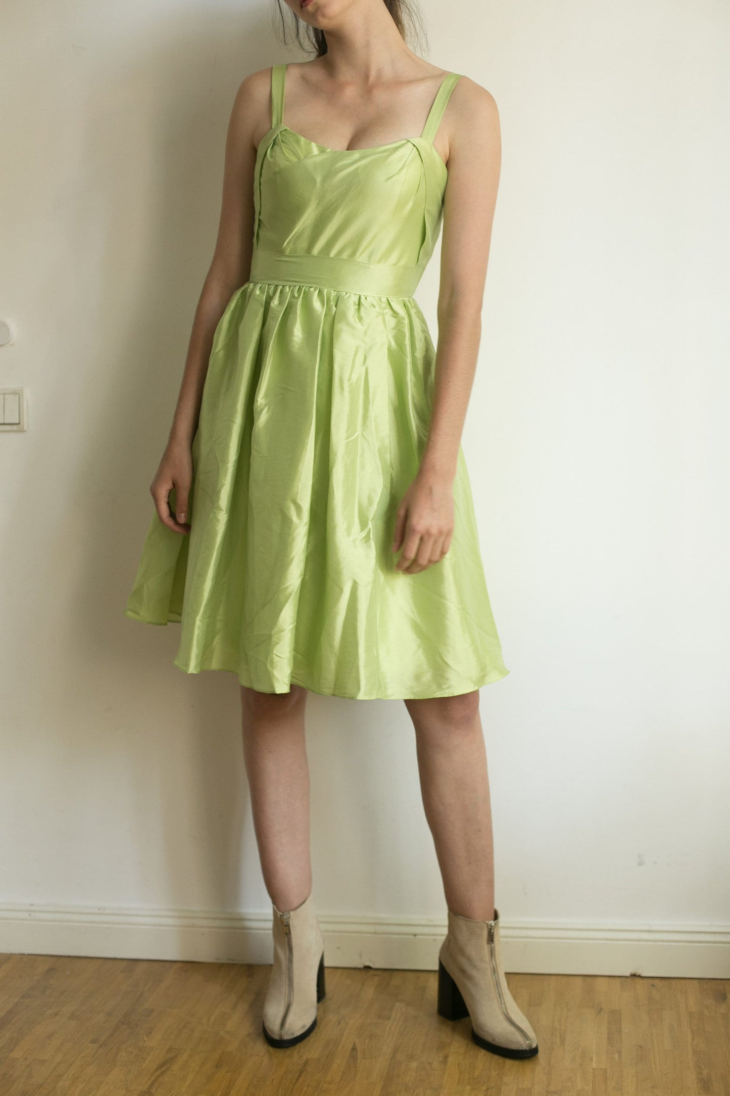 Pastel Green Wedding Guest Dress — additional view 10