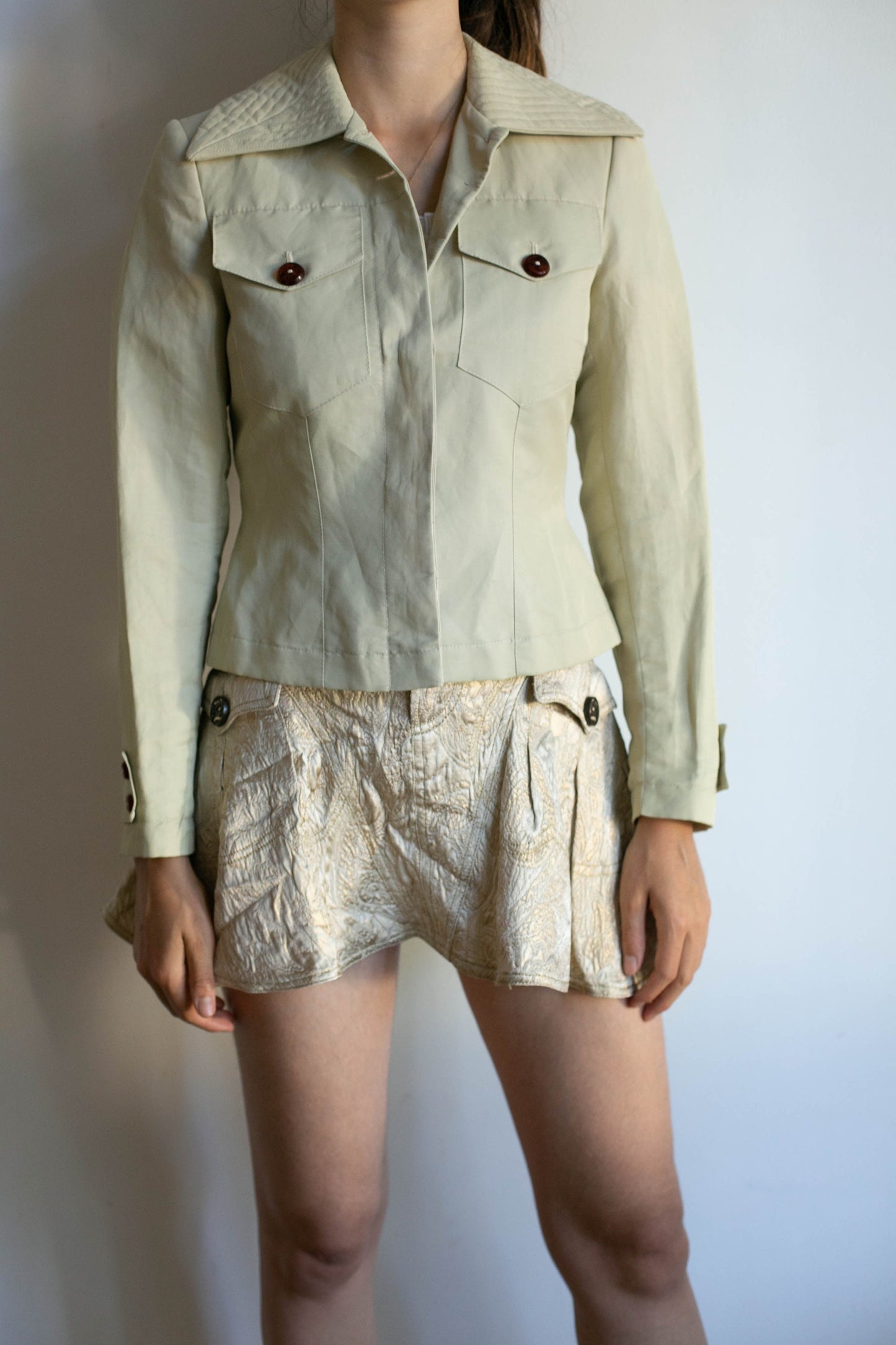 Vintage designer summer jacket, retro blazer, streetstyle fashion