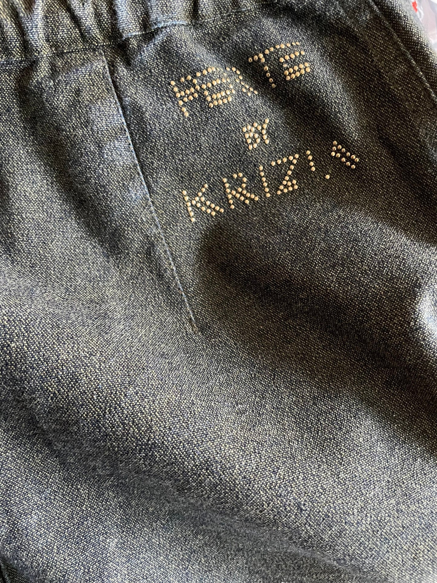 Krizia vintage denim trousers, Straight jean, Vintage Style, High Waisted Pleated, Slow Fashion, Designer pants, High rise Harry styles,