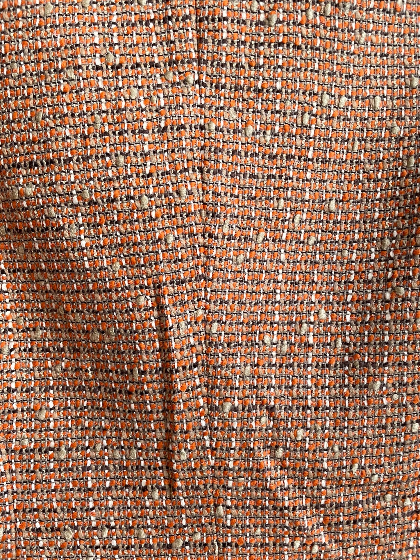 Vintage wool designer jacket, Laurèl silk orange tweed designer jacket, Classic spring summer jacket, Formal feminine wedding guest blazer