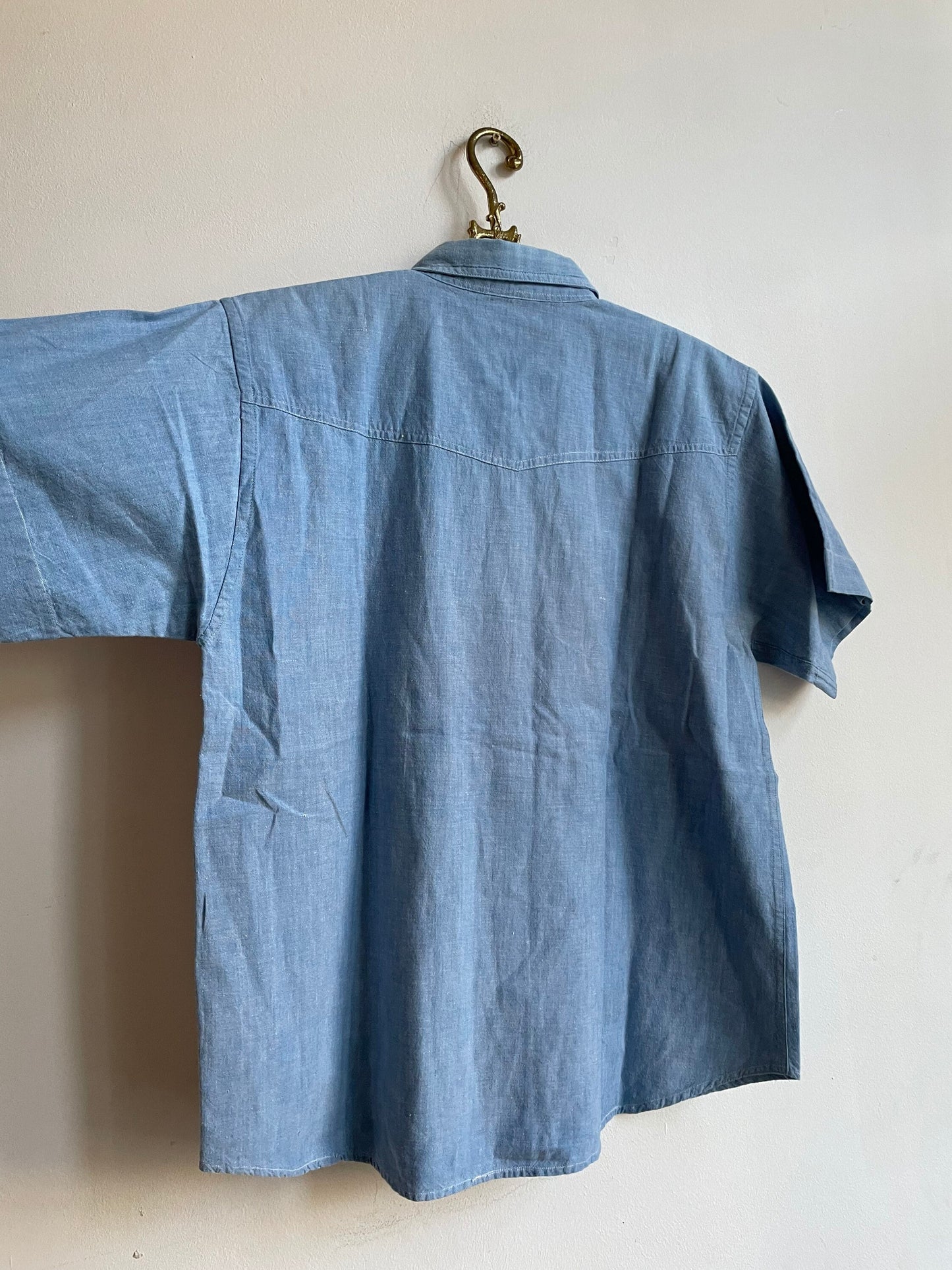 Vintage 80s Oversized Denim Shirt — additional view 10