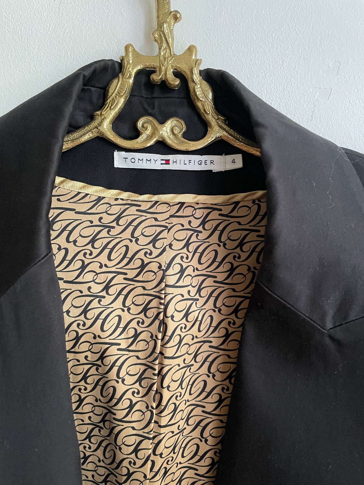 Vintage Tommy Hilfiger black smart blazer, Elegant women blazer,