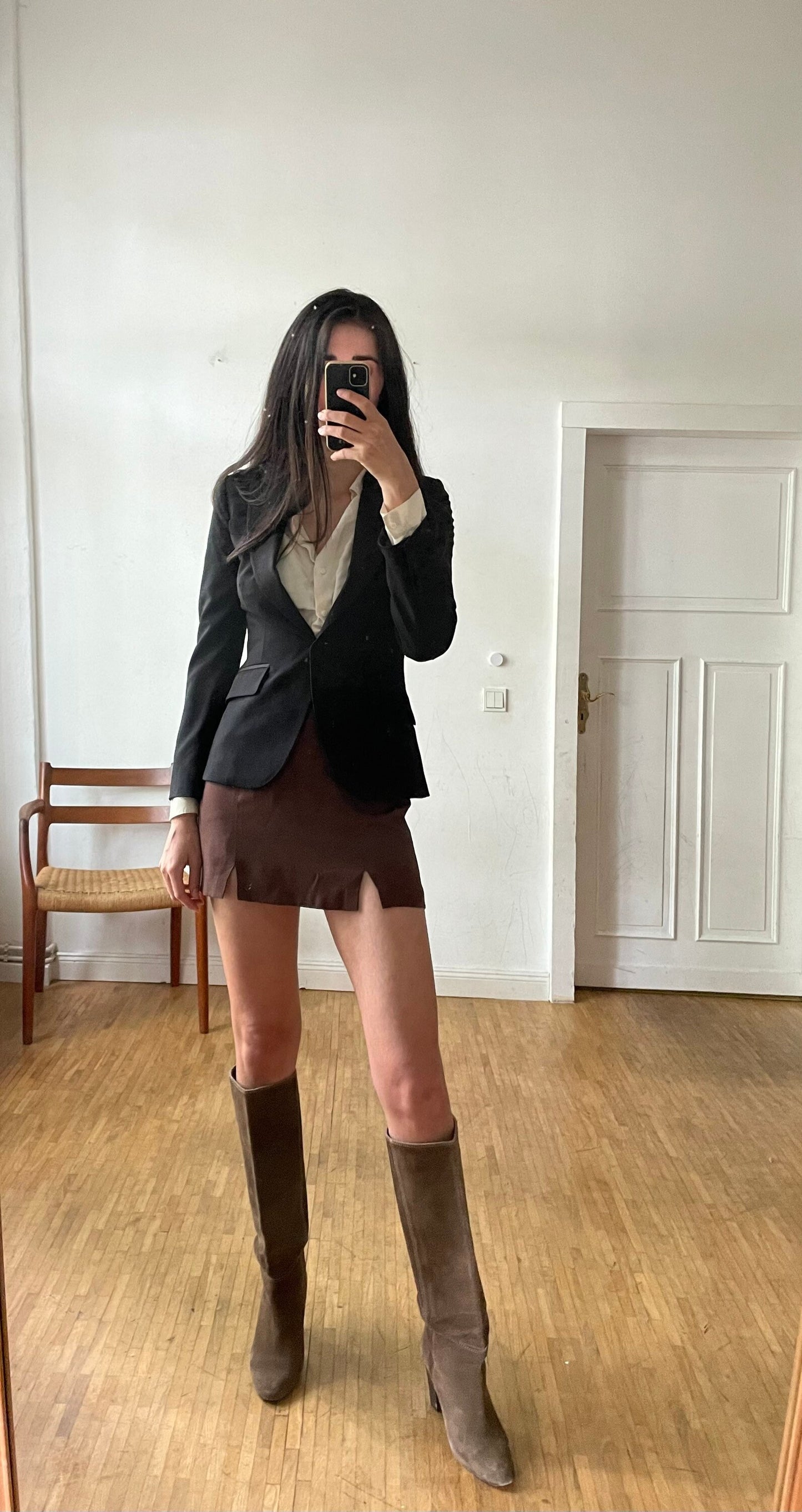 Vintage Tommy Hilfiger black smart blazer, Elegant women blazer,