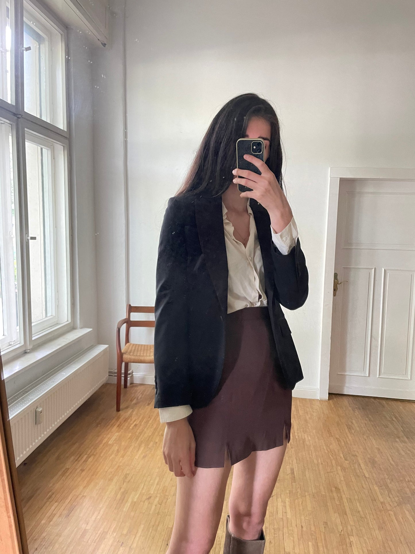 Vintage Tommy Hilfiger black smart blazer, Elegant women blazer,