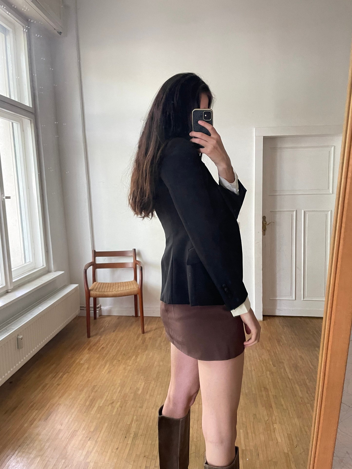 Vintage Tommy Hilfiger black smart blazer, Elegant women blazer,