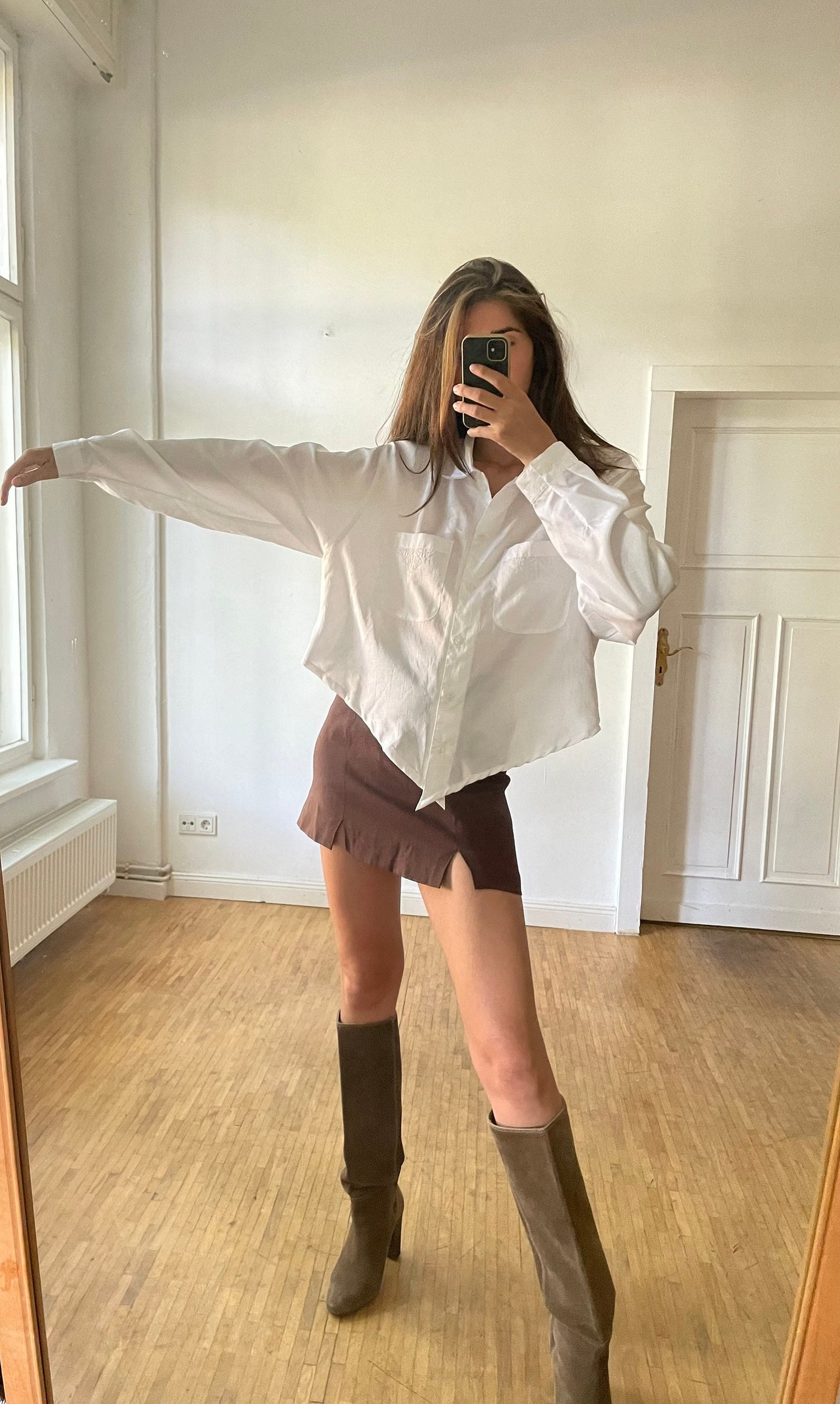 Vintage white asymmetric blouse, White cottage-core knot tie shirt, Romantic summer top, Oversized woman blouse, XXL