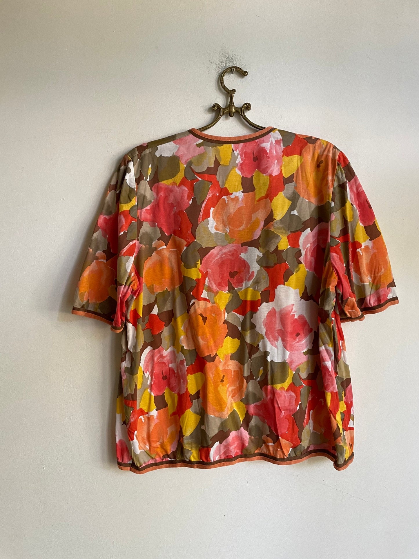 Retro floral woman blouse, French top ,Romantic blouse, Antique blouse, Cottage core top, Edwardian top, Vintage camisole,