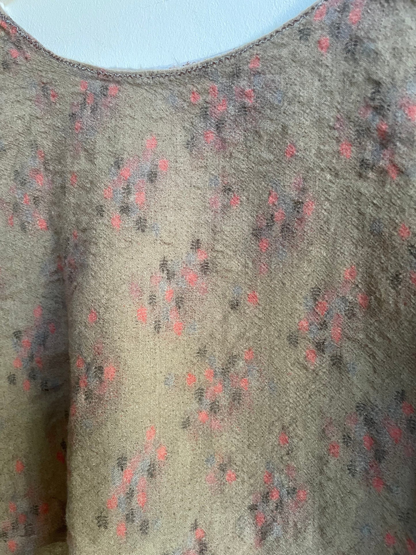 Cottage core romantic lace and wool crop top, Sweet handmade summer blouse, Feminine Woman farm core blouse, XXS - XS
