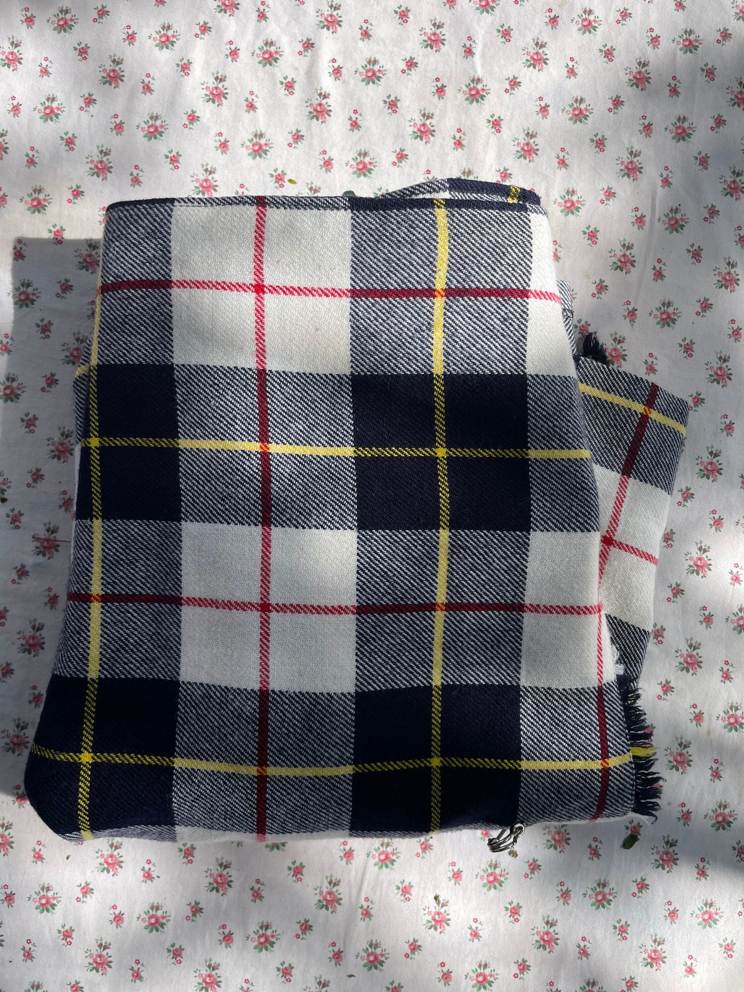 Vintage winter skirt, Outlander aesthetic, Claire Fraser, wool winter wear, cottage core skirt, red plaid skirt, Scottish kilt