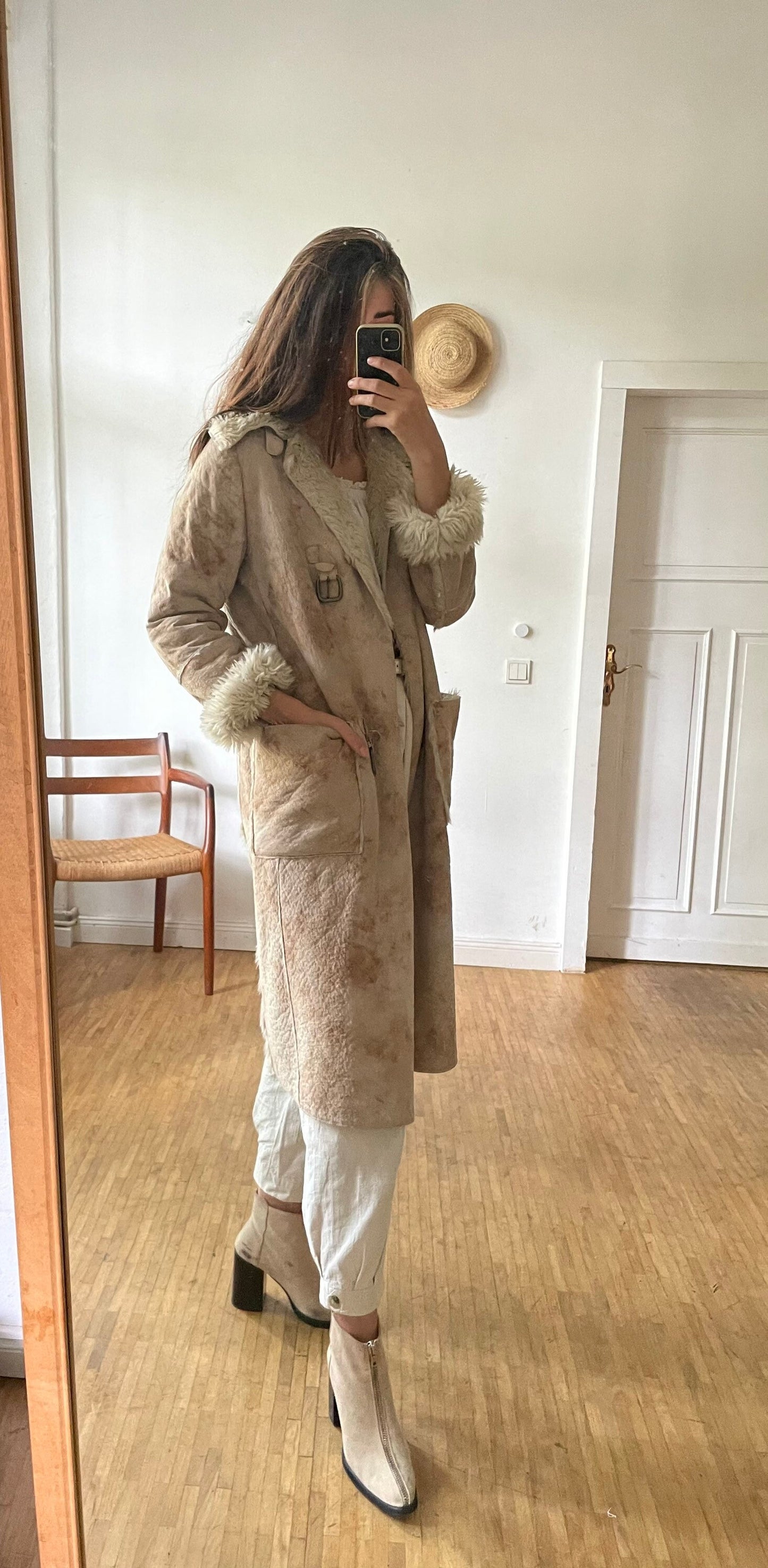 Vintage Armani Vegan Faux Fur Winter Coat — additional view 9