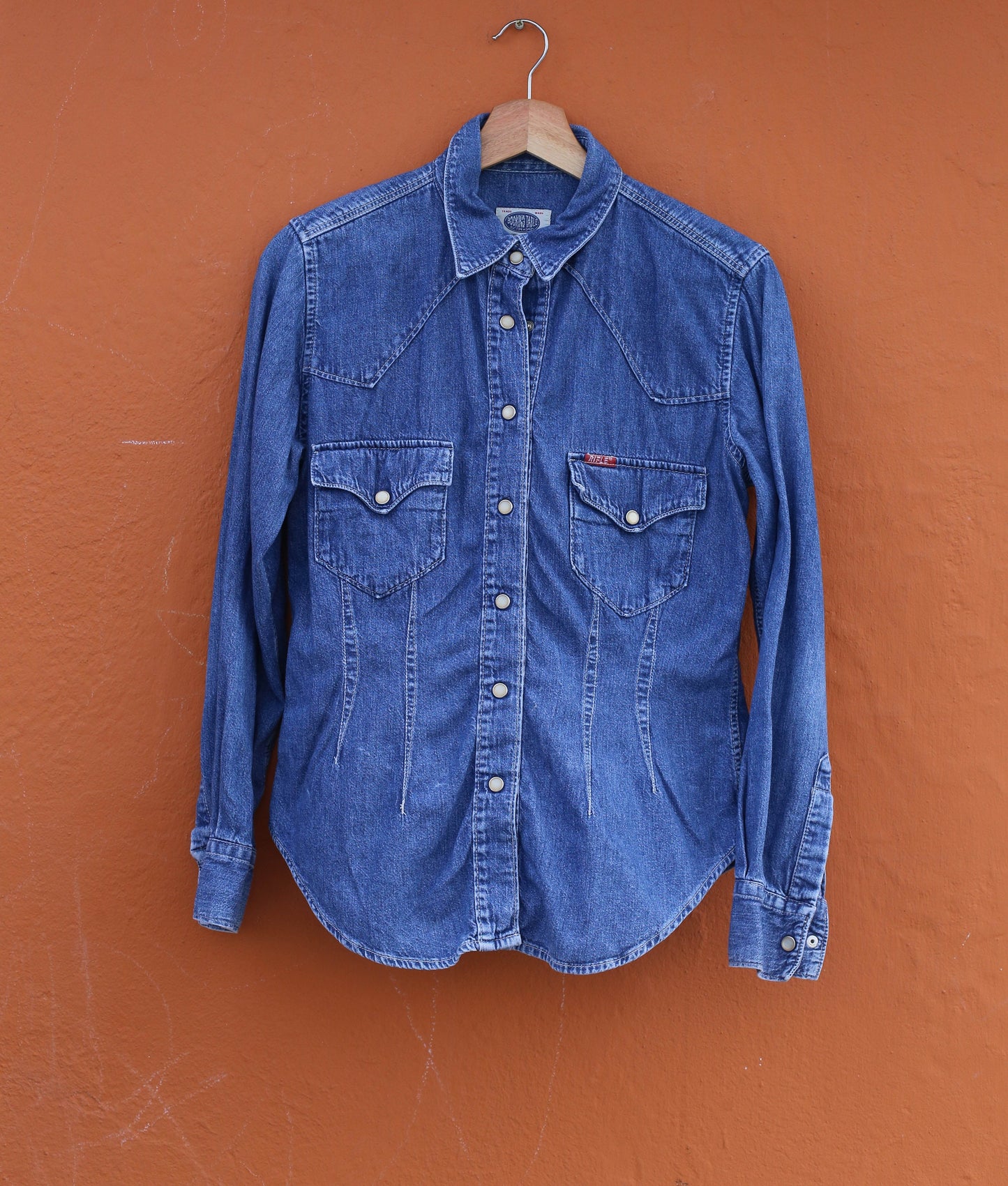 Classic Denim Button-Up Shirt - Versatile & Stylish Jean Top for All Seasons, 90s Denim over denim look, Y2k Britney Spears style