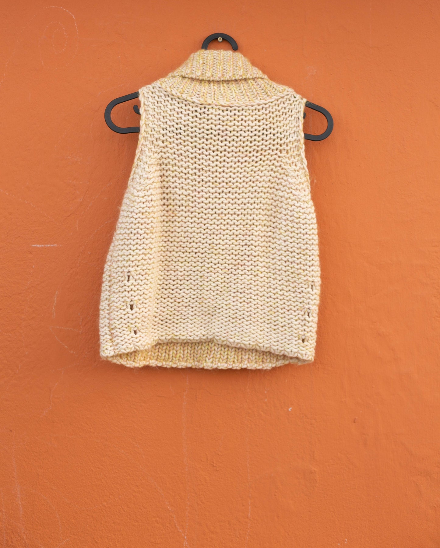 Maria di Ripabianca Cashmere Turtleneck, Designer turtleneck knitwear top, Sleeveless luxury wool knitted top, Basic girl