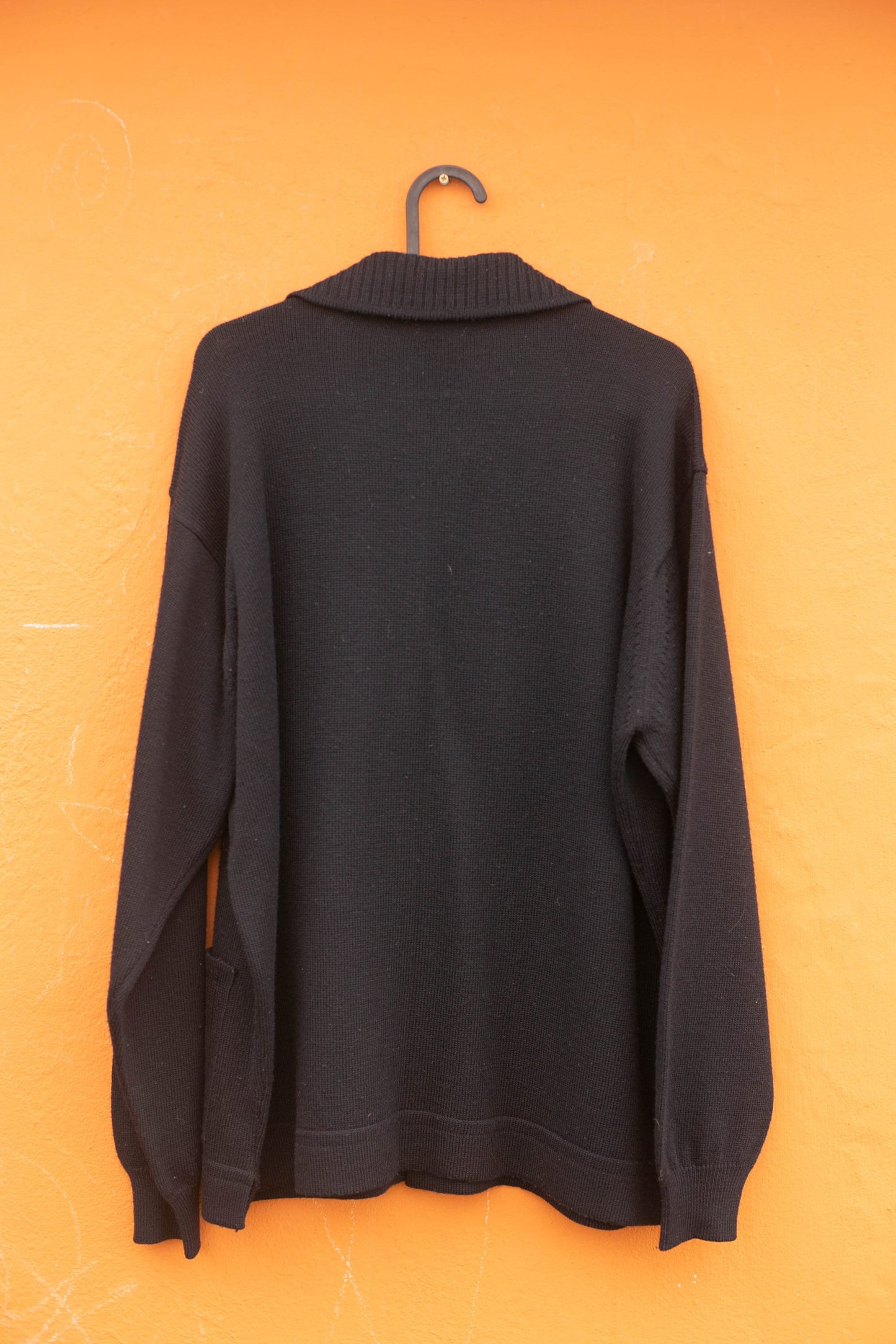 Vintage Pierre Cardin Navy Wool Cardigan — additional view 10