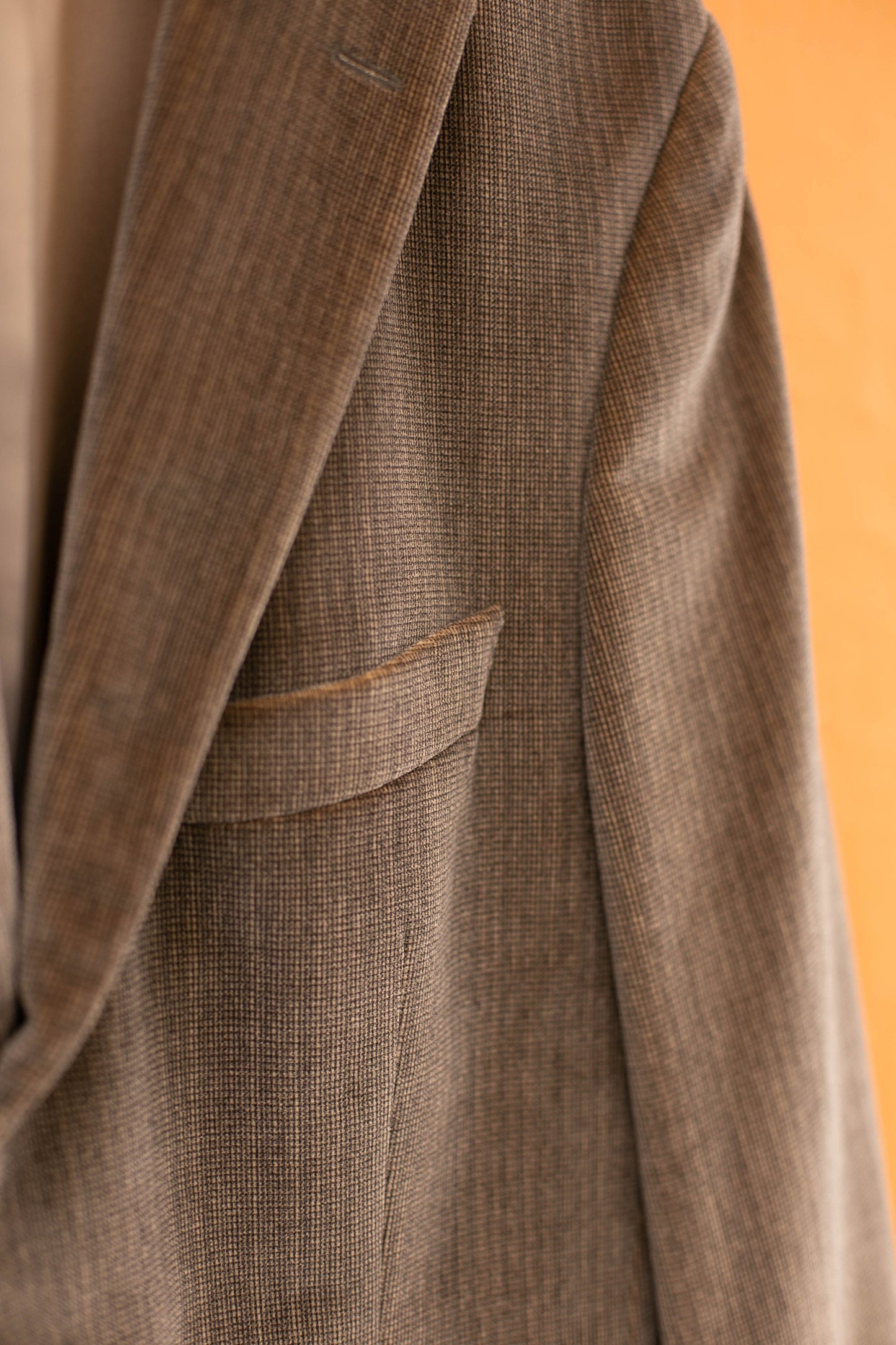Boss Hugo Boss cotton velour blazer jacket, Rossellini model, Smart brown elegant men's formal double breasted blazer,