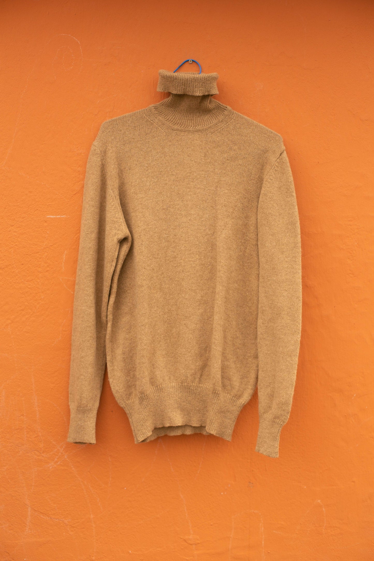 Light academia aesthetic jumper, Smart tan turtleneck jumper, Classic Wool Turtleneck Pullover in Tan