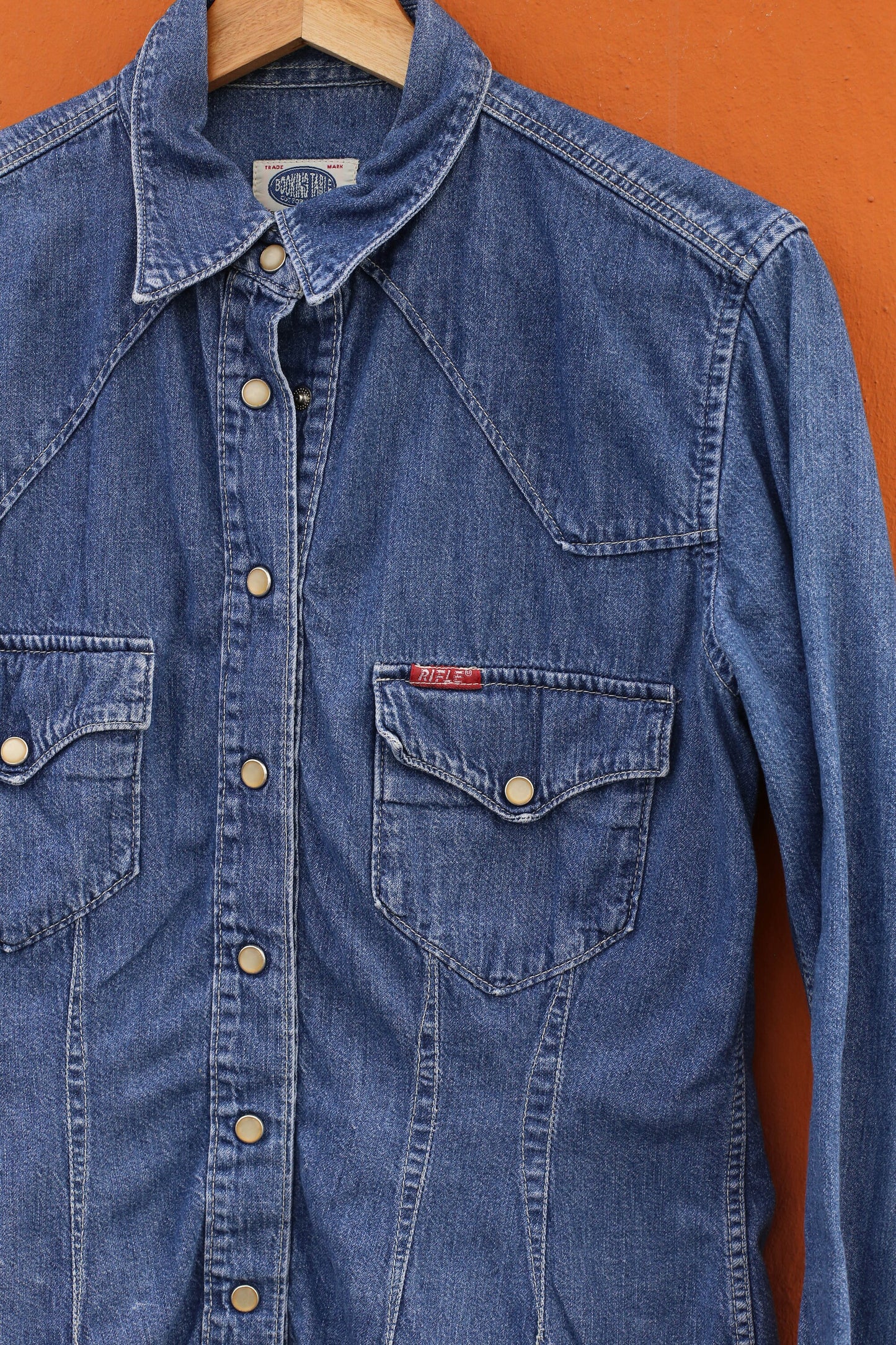 Classic Denim Button-Up Shirt - Versatile & Stylish Jean Top for All Seasons, 90s Denim over denim look, Y2k Britney Spears style