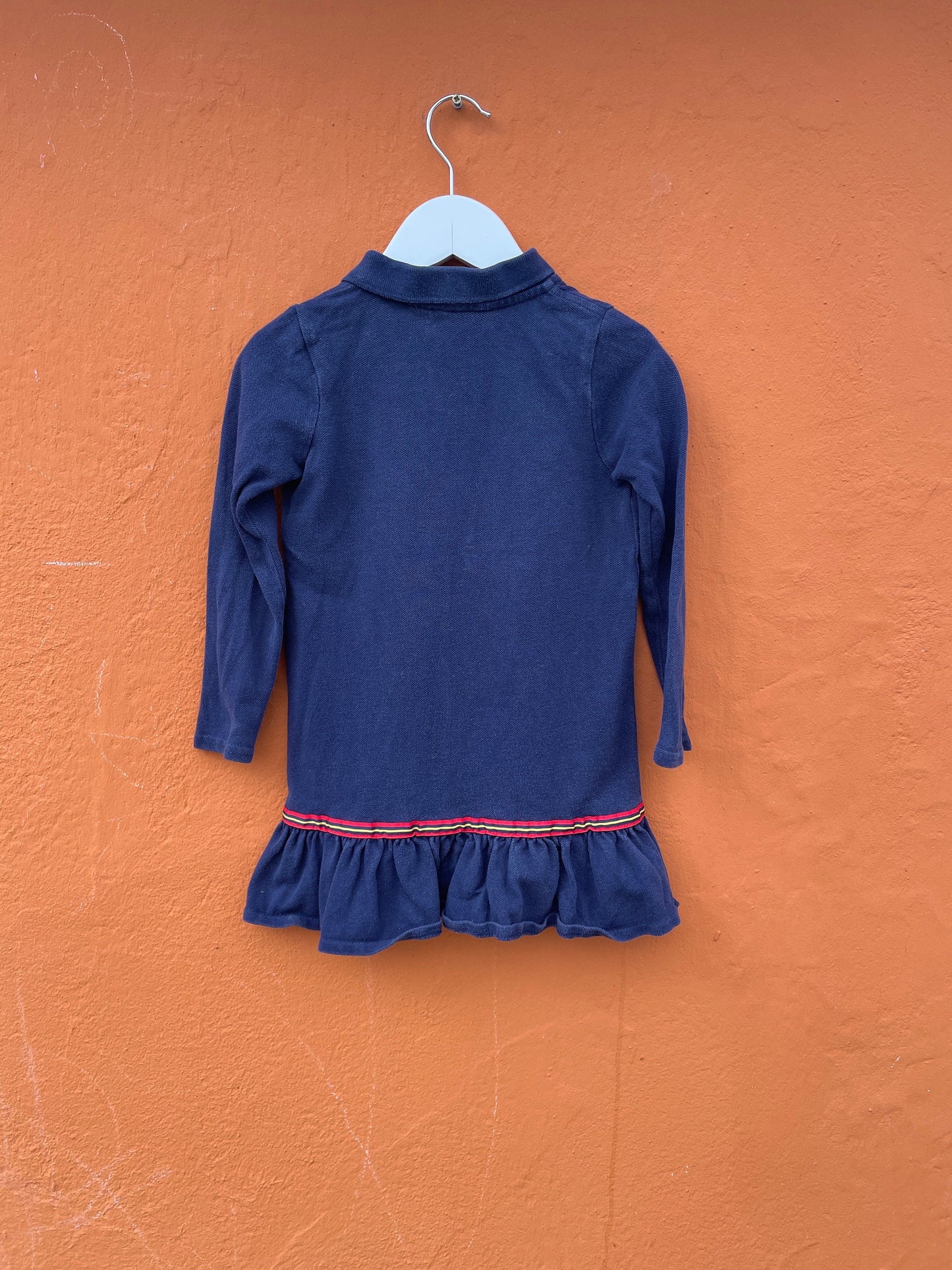 Ralph Lauren Navy Cotton Dress for Girls — additional view 10