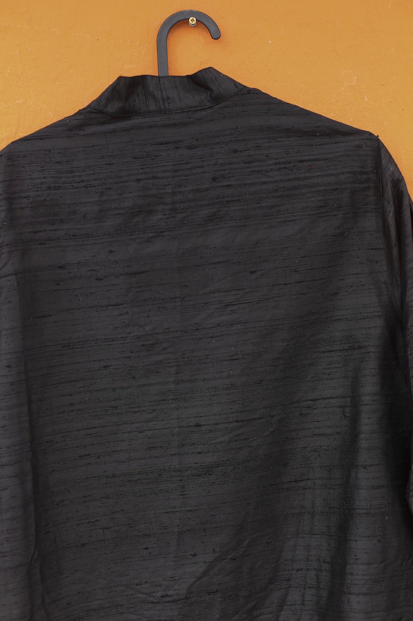 Vintage Balloon Silk Blouse – 100% Silk, Oversized Minimalist Shirt with Removable Shoulder Pads