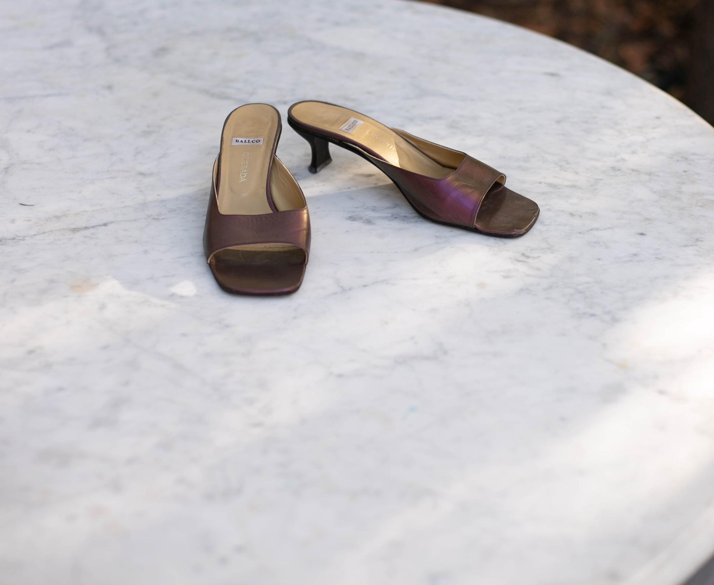 Vintage Shiny Purple Heels by Ballco – Made in Spain