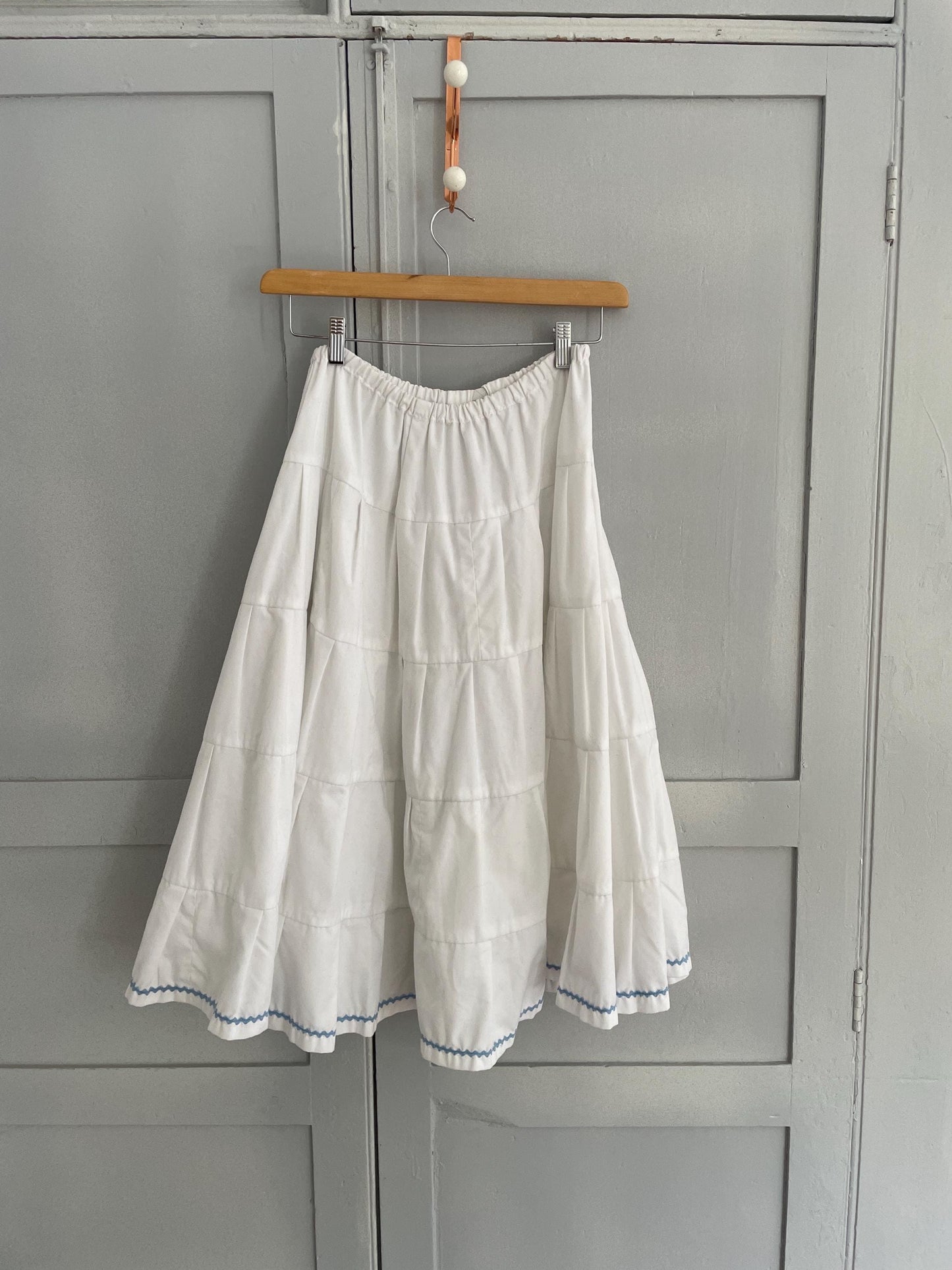Vintage Cotton Midi Skirt | Cottagecore Summer Vibes | Handmade & Twirl-Ready