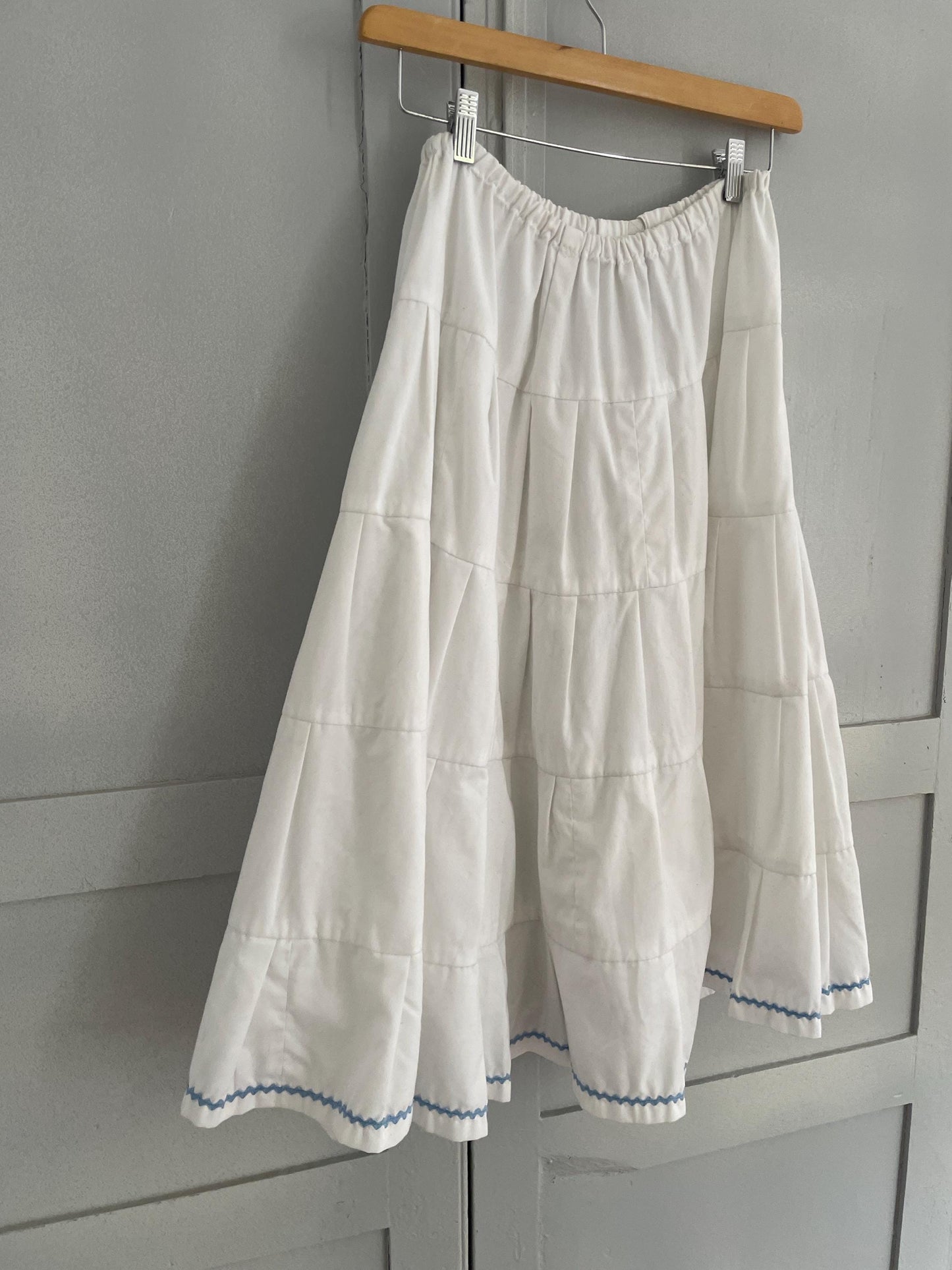 Vintage Cotton Midi Skirt | Cottagecore Summer Vibes | Handmade & Twirl-Ready