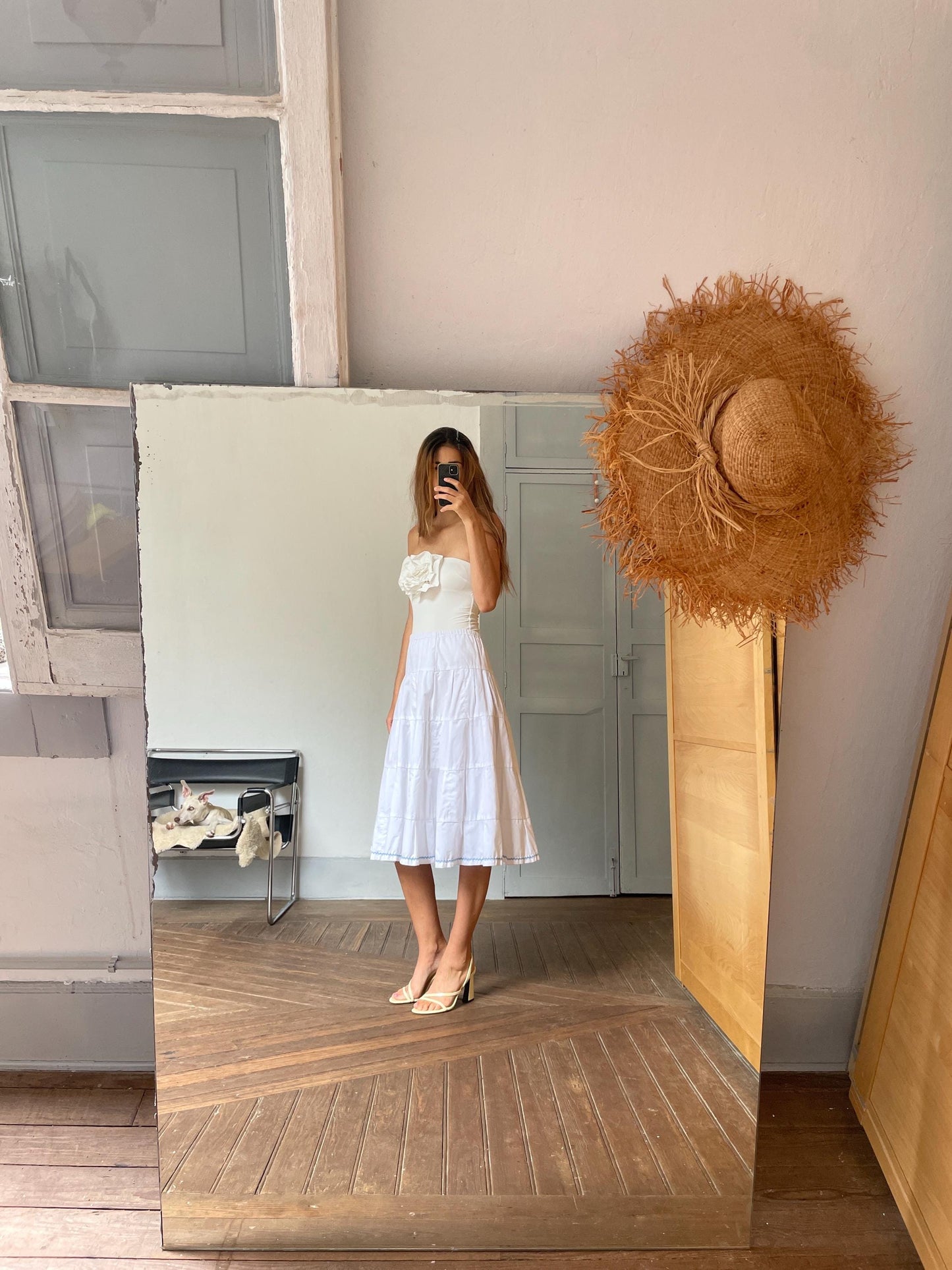 Vintage Cotton Midi Skirt | Cottagecore Summer Vibes | Handmade & Twirl-Ready