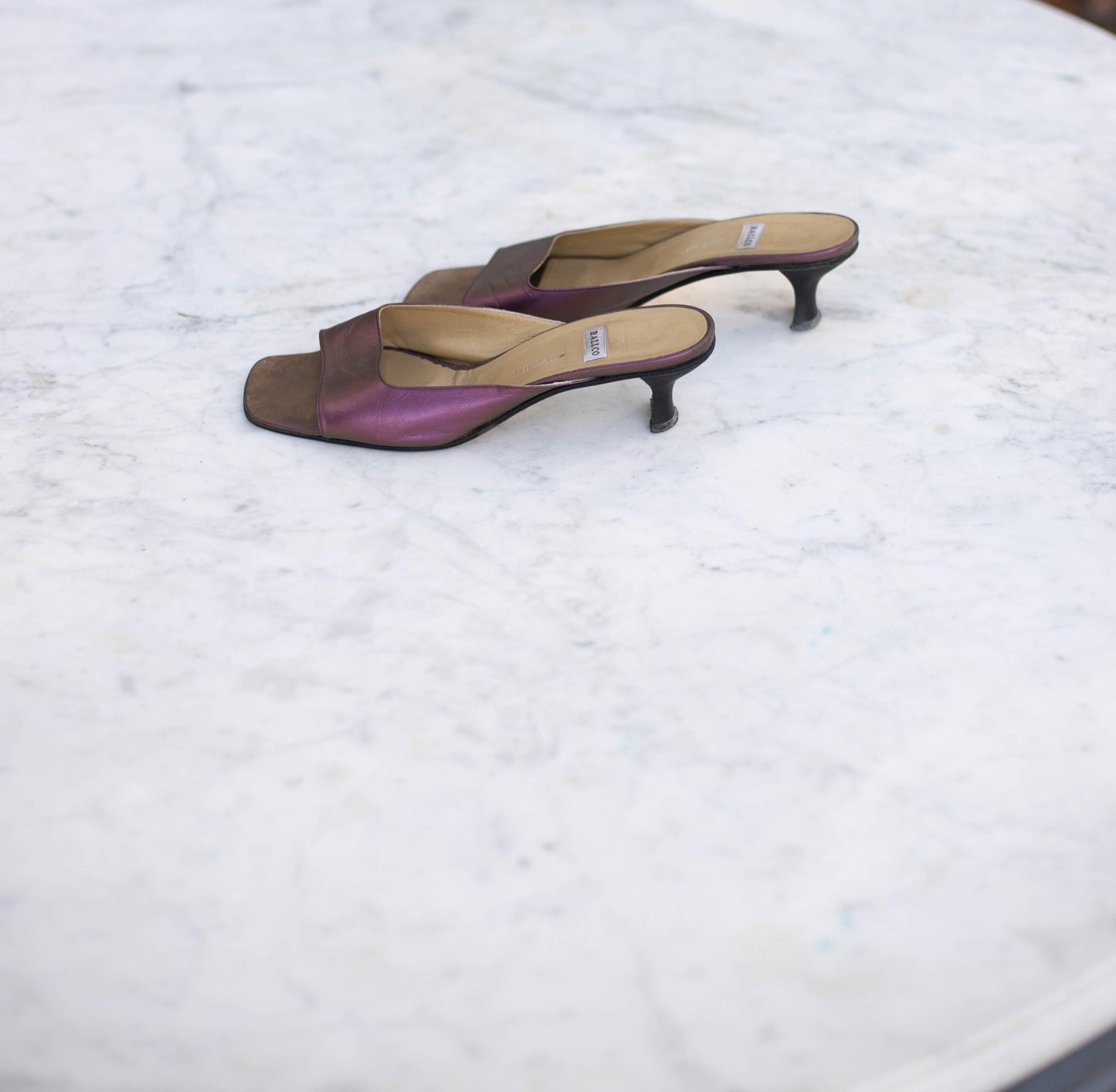 Vintage Shiny Purple Heels by Ballco – Made in Spain