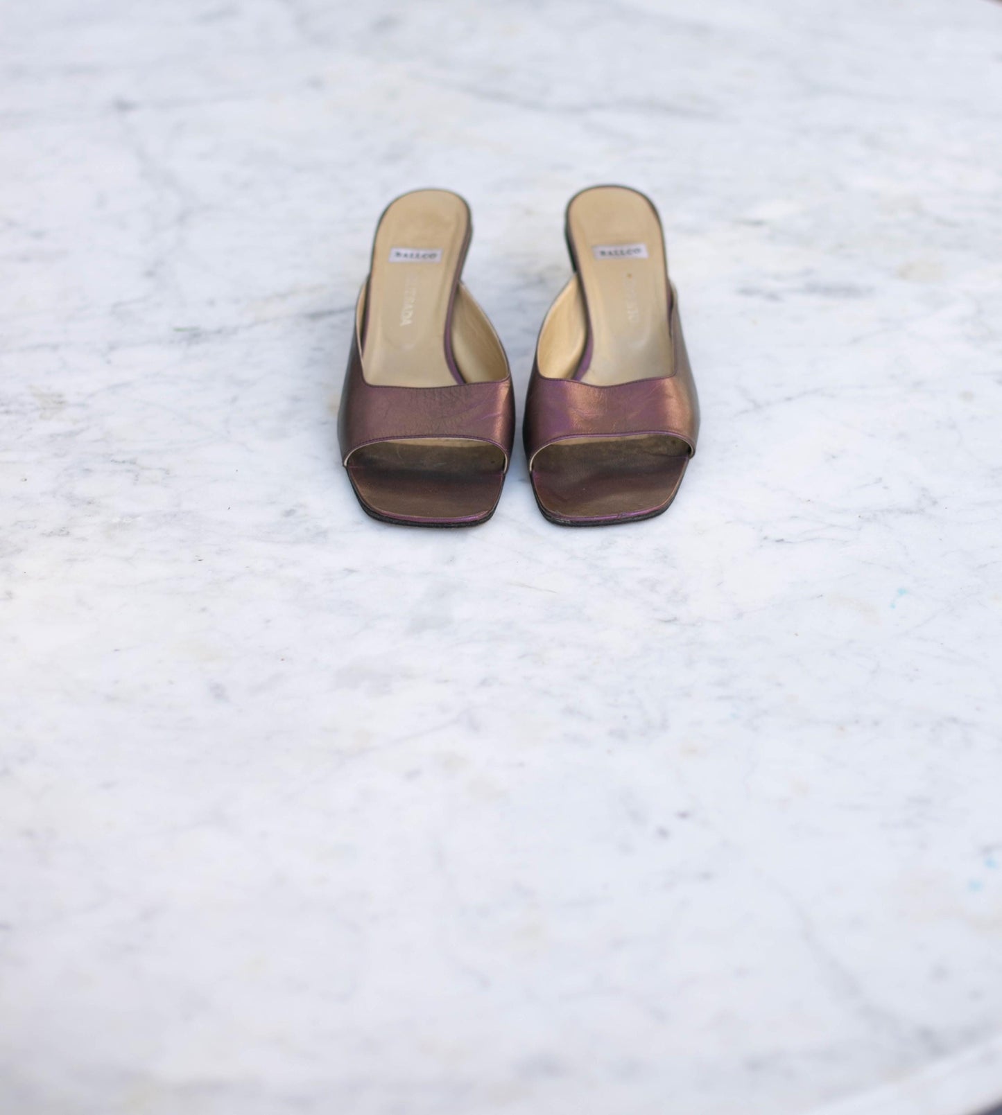 Vintage Shiny Purple Heels by Ballco – Made in Spain