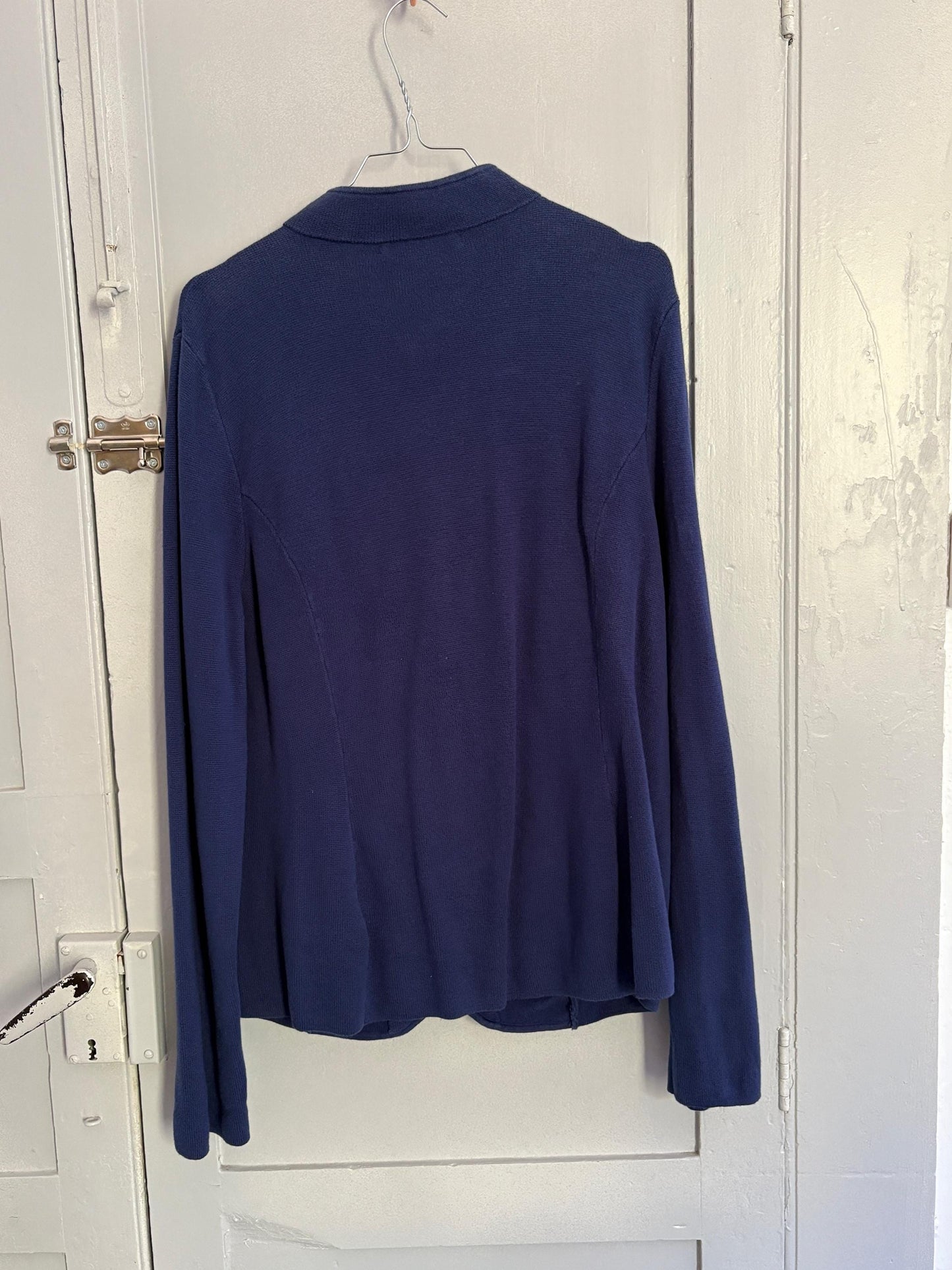 Vintage Ralph Lauren Navy Cardigan | French Girl Fit | 90s Preppy Academia Vibes