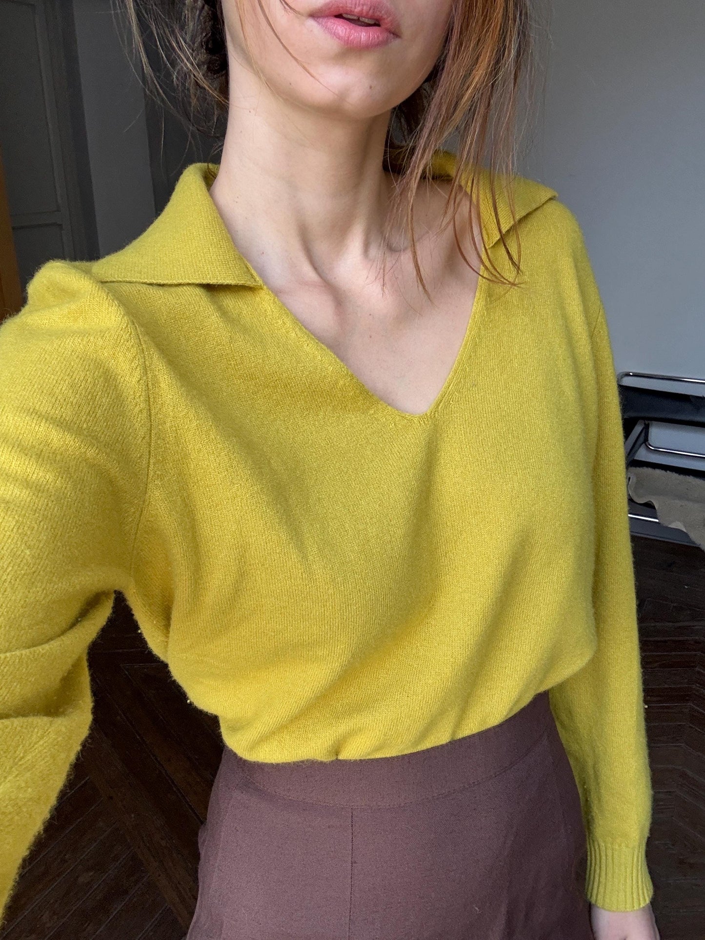 Vintage Benetton Mustard Cashmere Wool Sweater – Cozycore Queen Vibes