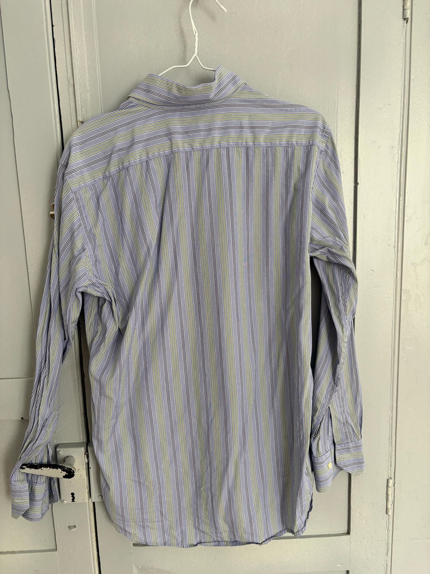 Vintage ETRO Milano Striped Button-Up – Genderless Italian Core