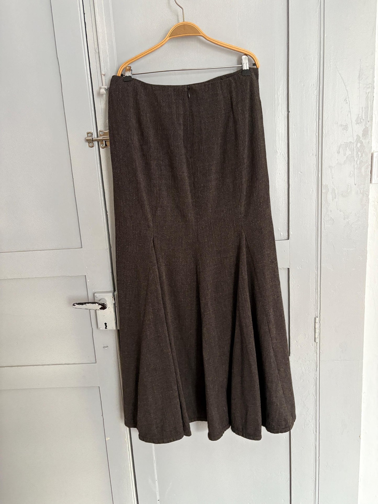 Anette gortz skirt wool maxi skirt, Long made in Germany designer skirt