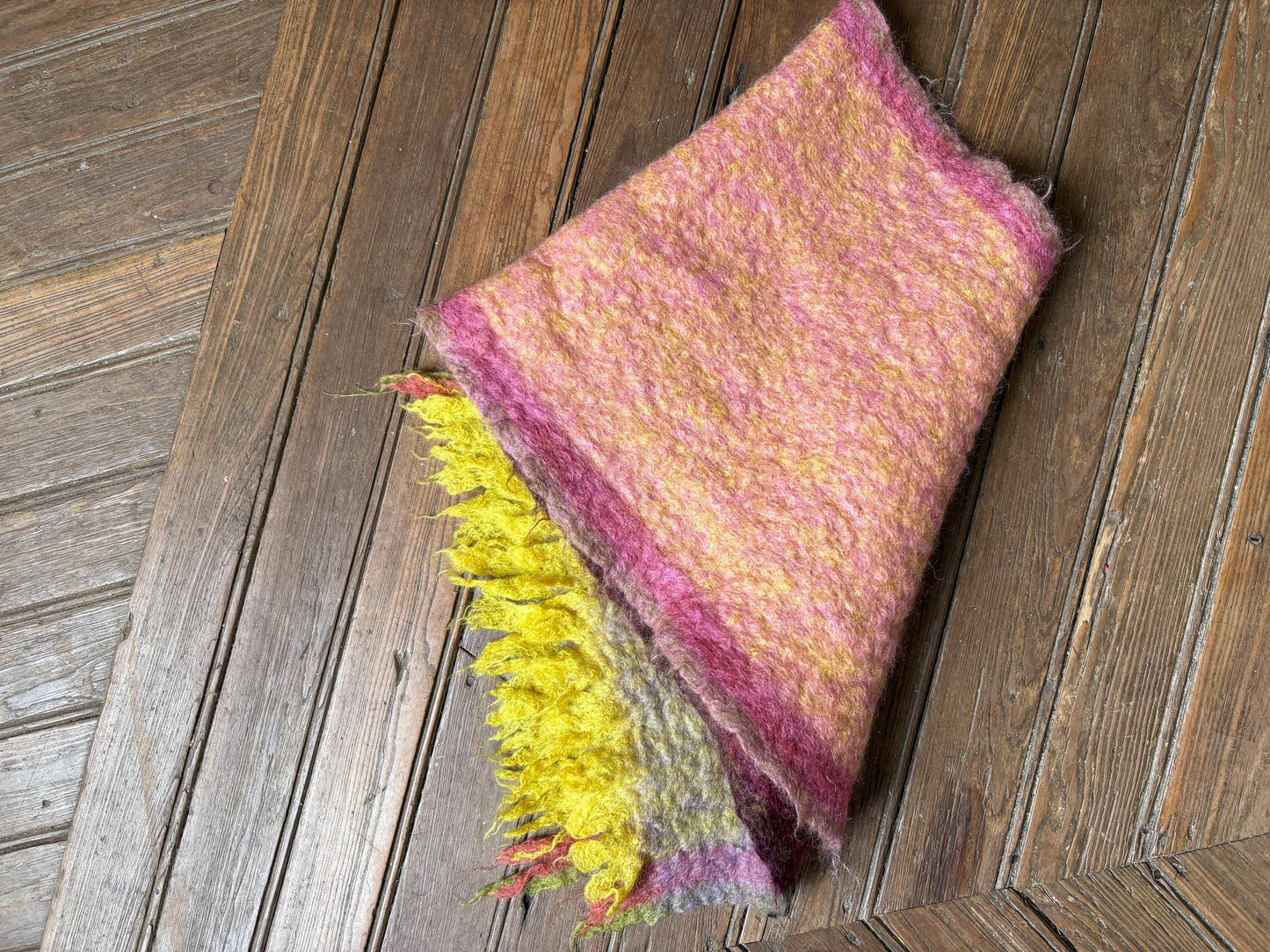 Mohair scarf, fluffy wide blend winter scarf, rainbow plaid scarf, fringe plaid scarf, cozy scarf, shawl, Christmas gift