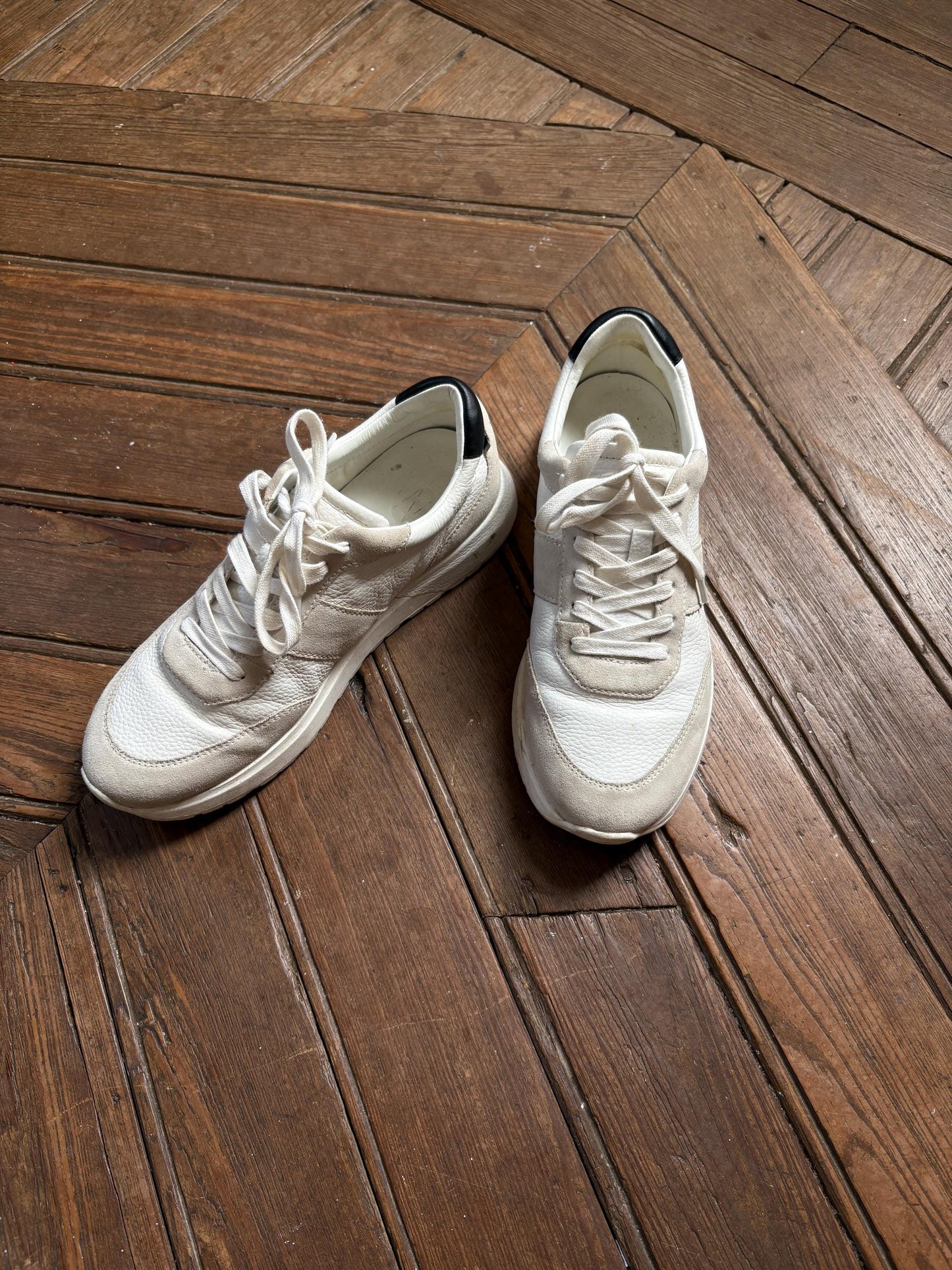 Luxe white Massimo Dutti Sneakers size EU 39 - US 8 - UK 6, Chic women sport shoes