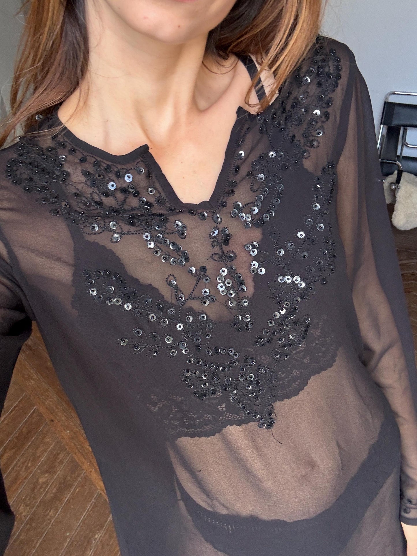 Sheer black summer dress, Sexy 80s party dress, Sequin long dress, Bikini dress, See through beach dress party disco dress,