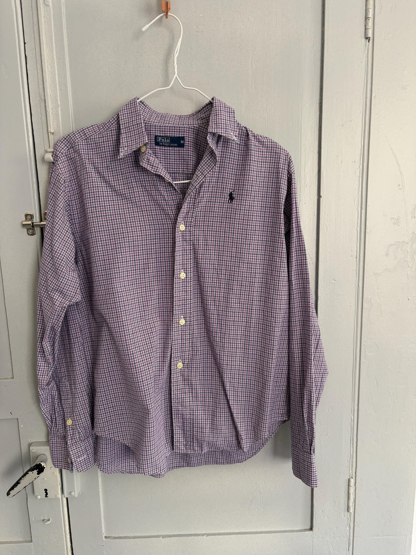 Vintage Polo by Ralph Lauren checkered Button Down Shirt | Vintage High End Luxury Designer blouse