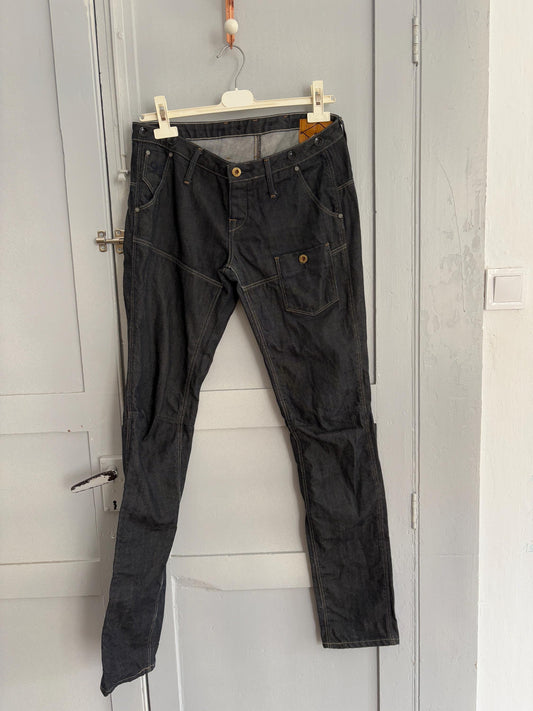 G-Star Originals Black Denim Jeans – Slim Straight Fit – Utility Pocket Detail – Size 29