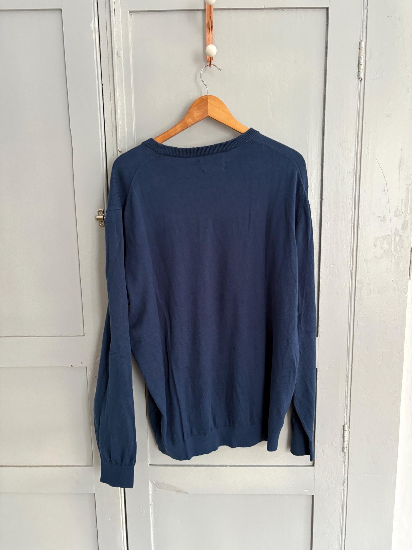 Vintage Emidio Tucci Cotton-Cashmere-Silk Jumper – Soft Oversized Fit, Unisex XL