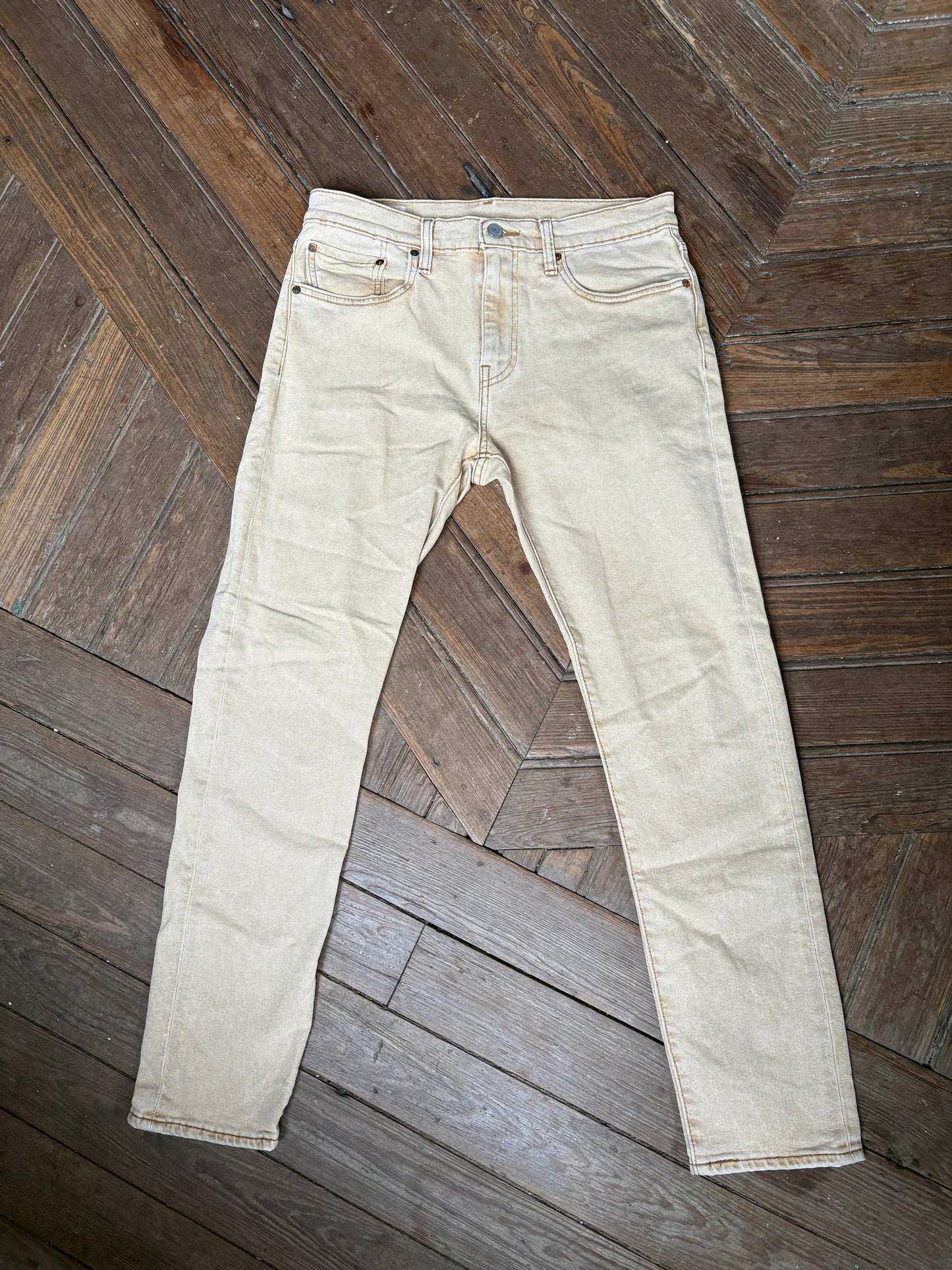 vintage Levi’s 512 beige jeans slim tapered fit premium denim Levi Strauss EU 40 US 30
