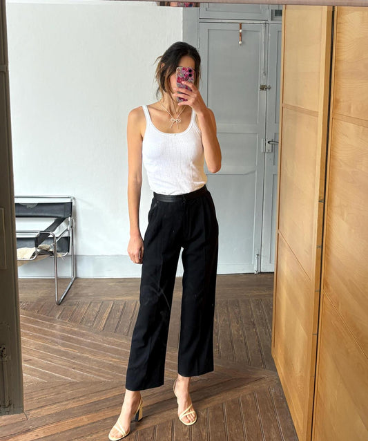 Vintage luxury trousers by Michi House Milano, Luxe Italian design wool formal pants