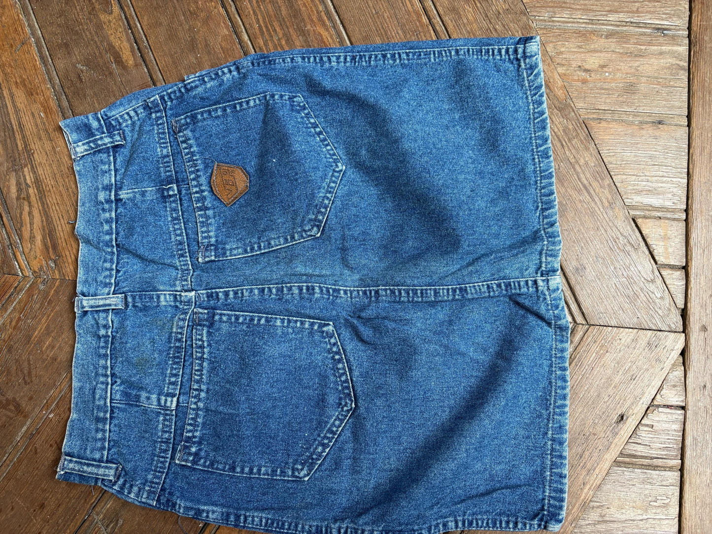 Vintage Denim Mini Skirt Made in Italy VIP Jeans Size 42 – Sexy & Stylish Y2K Aesthetic, Size S.