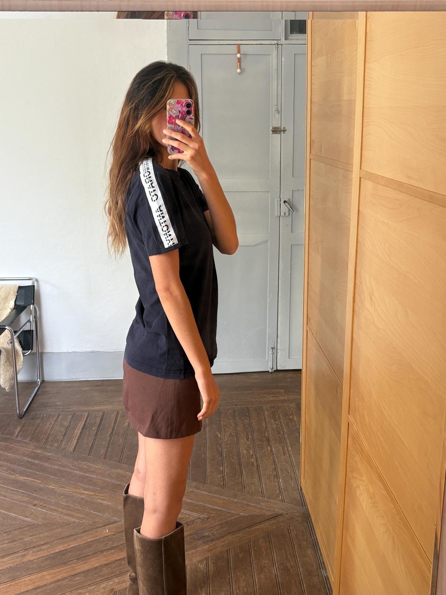 Antony Morato vintage t-shirt black cotton tee unisex streetwear logo top retro minimalist L