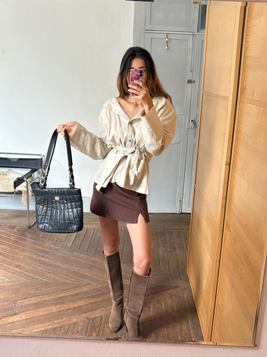 Vintage luxe leather bag, Stylish Balpri brand bag, Made in Spain, Secondhand Retro black shoulder bag, Cute sustainable school bag