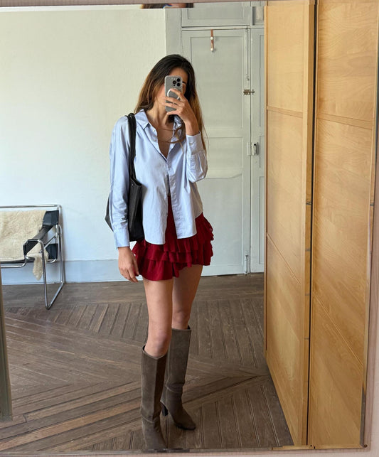 Minimalist Black Leather Luxe Diaper Bag — detail