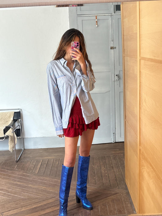 Vintage Tommy Hilfiger Striped Shirt – Unisex Button Down, Custom Fit L, Cotton Long Sleeve, Classic Preppy Y2K Style, Size L - XL