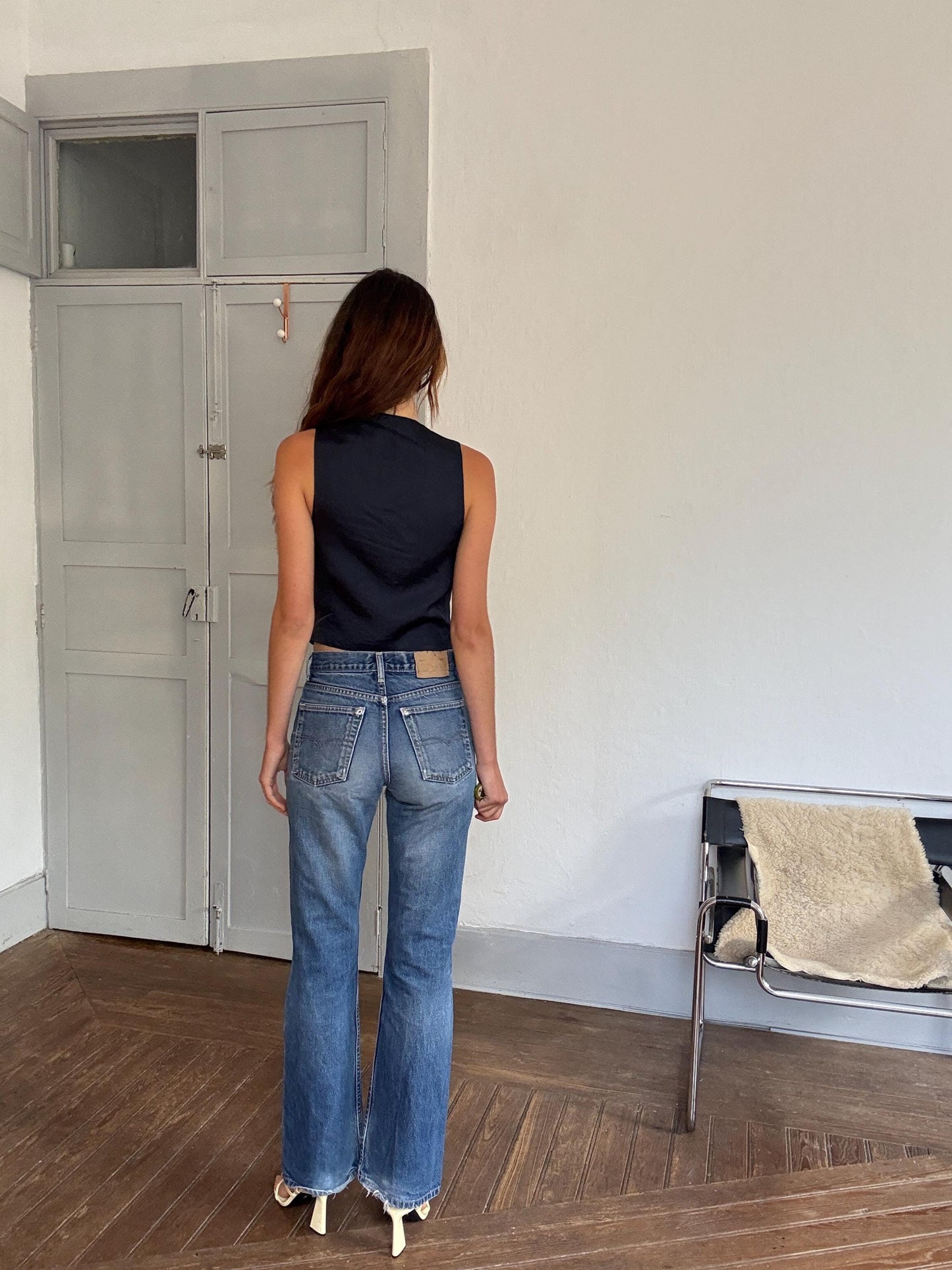 Vintage 90s Y2K Flare Jeans – Size 30L34 – Worn-In Cool