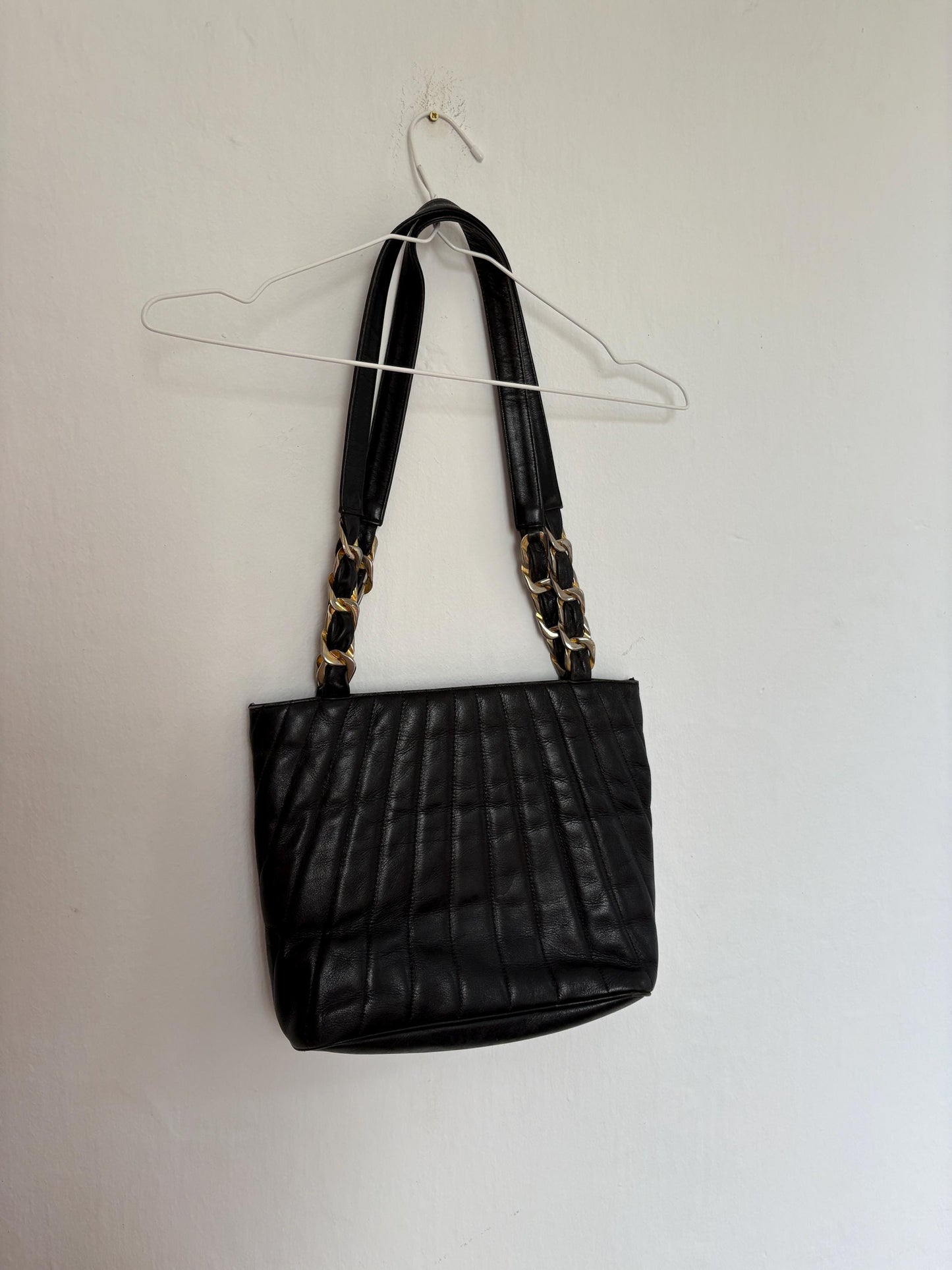 Vintage luxe leather bag, Stylish Balpri brand bag, Made in Spain, Secondhand Retro black shoulder bag, Cute sustainable school bag