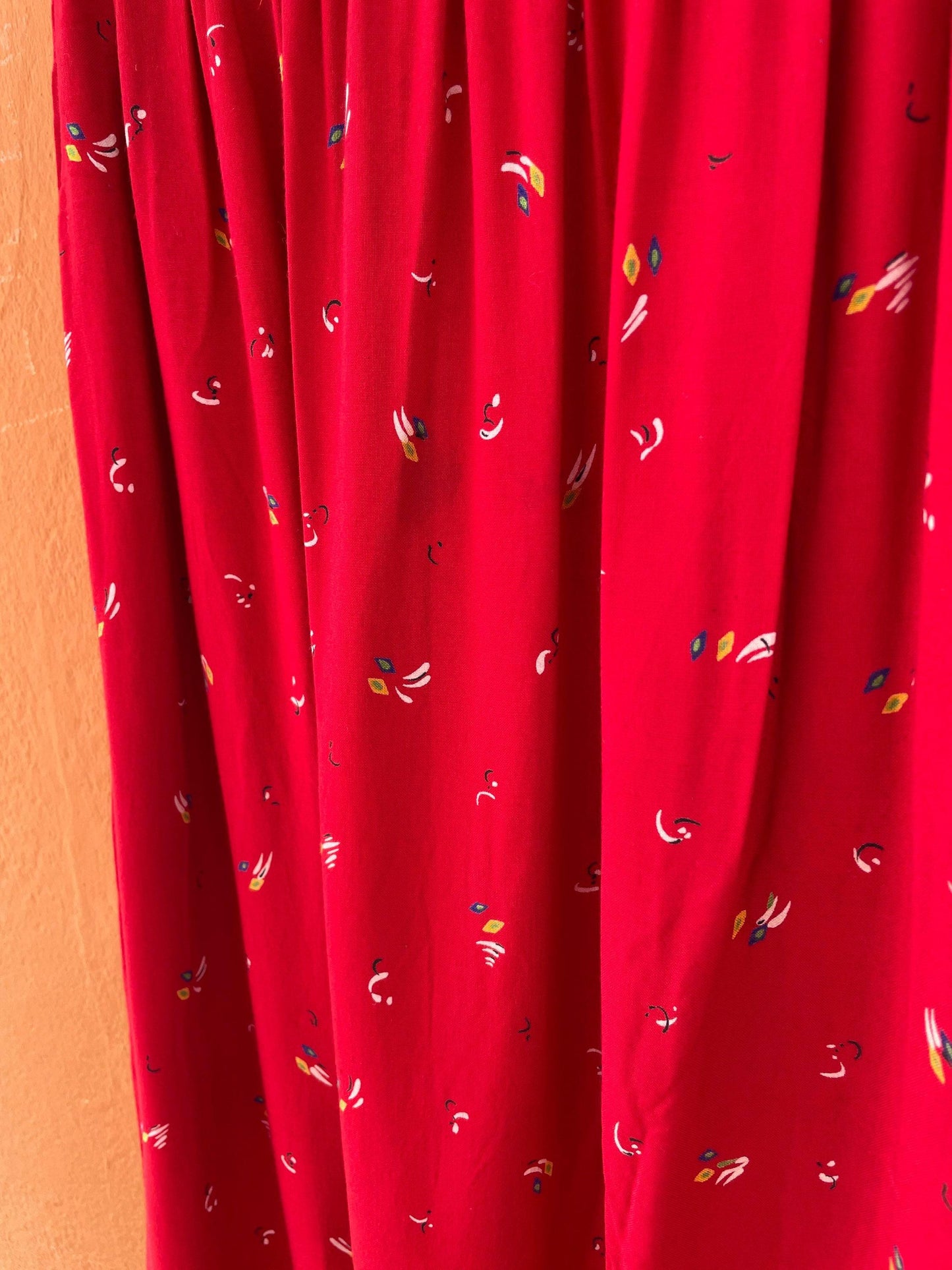 Vintage Red Cottagecore Spring Skirt — additional view 10