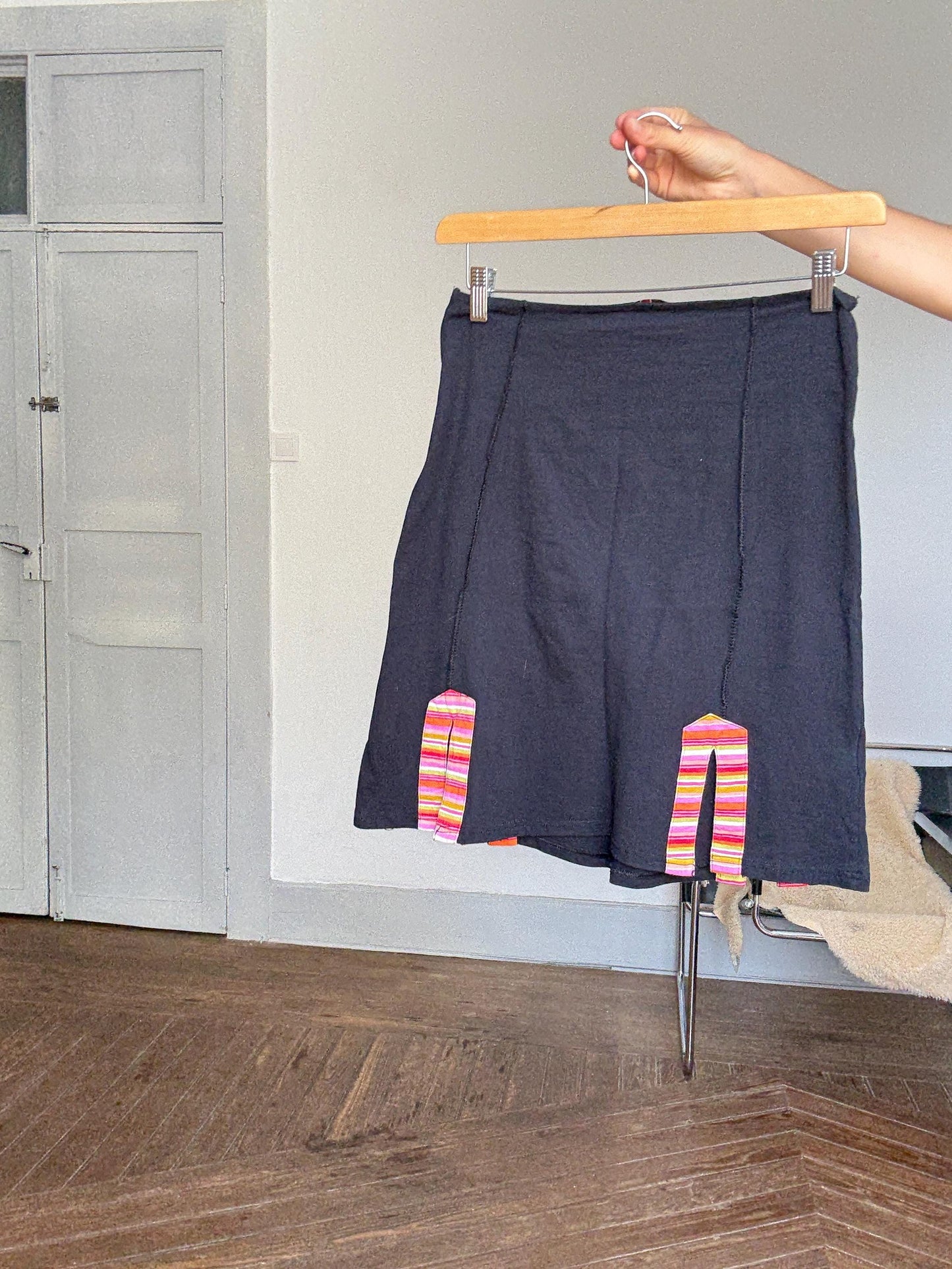 Savage Culture Statement Skirt | Colorful Boho Y2K Patchwork Mini | Alternative fashion, 90s aesthetic fashion