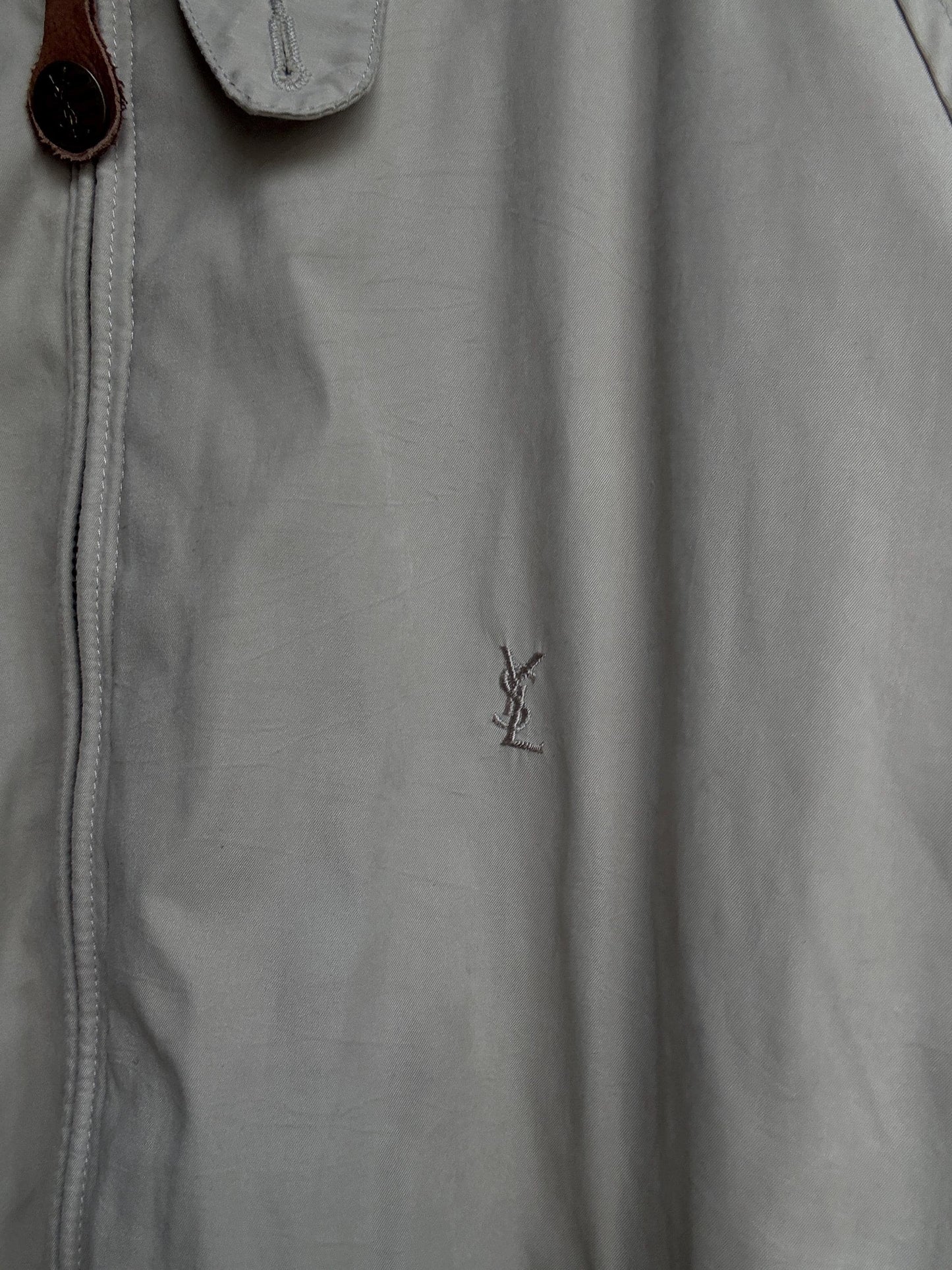 Vintage Yves Saint Laurent Jacket XL – Unisex Designer Bomber with Leather Details | Y2K Minimalist Style